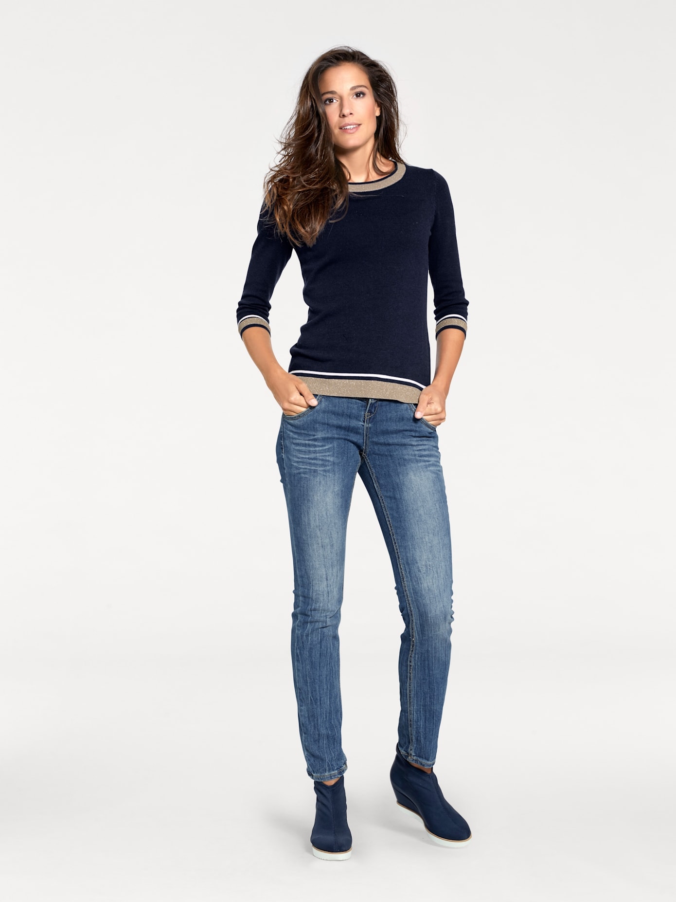 heine Rundhalspullover »Rundhals-Pullover«