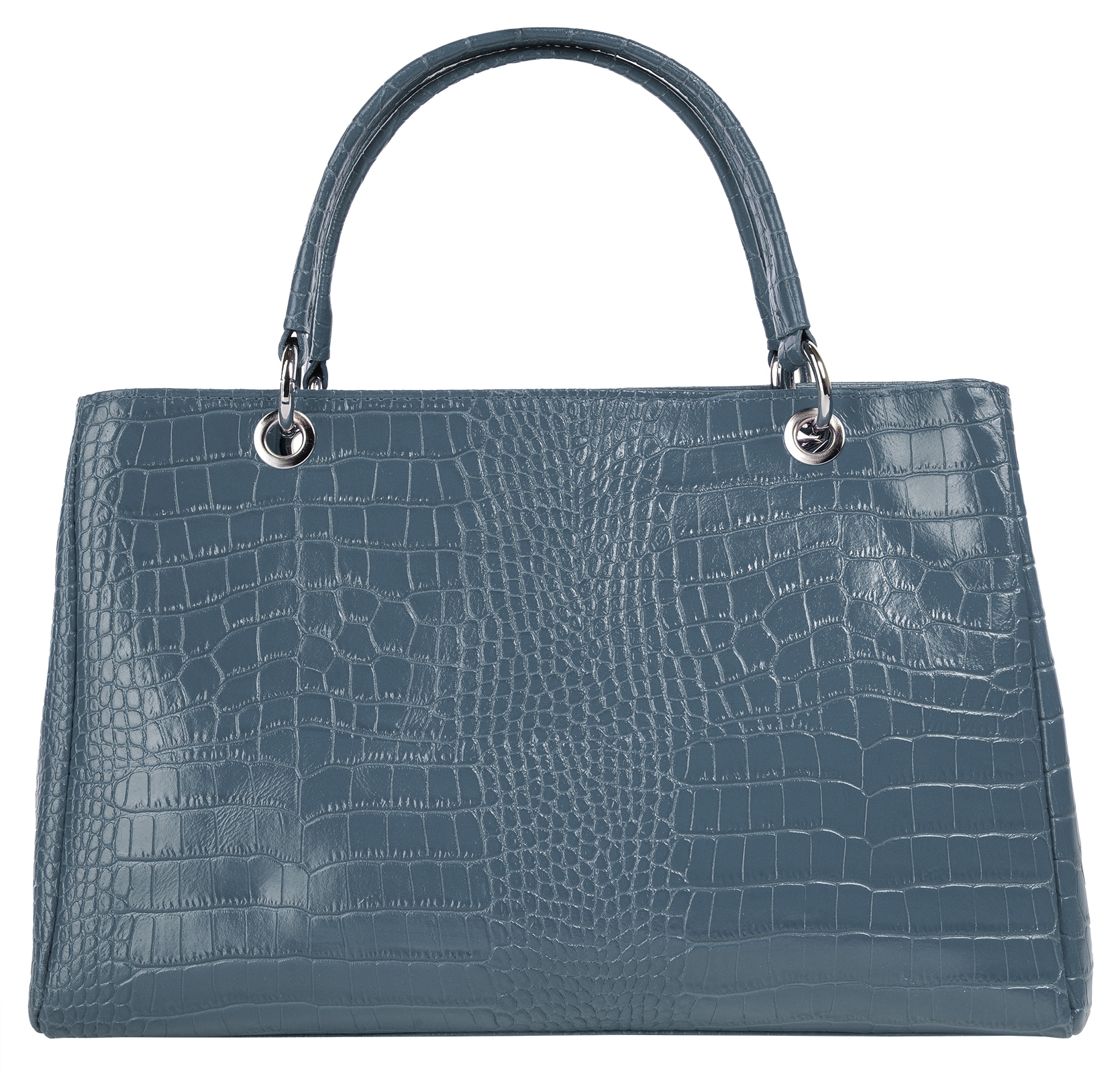 Cluty Henkeltasche, echt Leder, Made in Italy