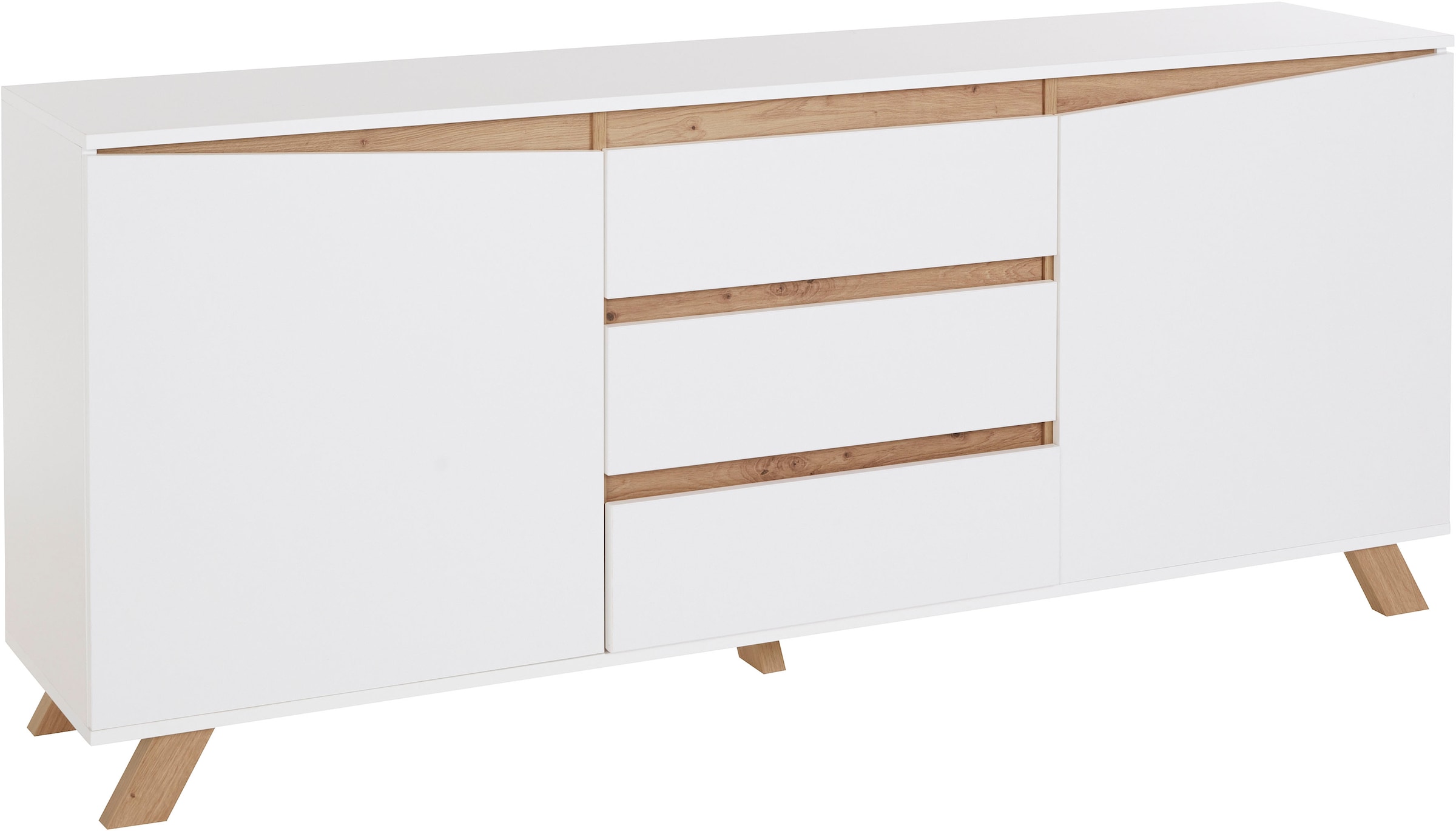 Homexperts Sideboard »Vicky«, Breite 160 cm oder 180 cm, in matt weiss