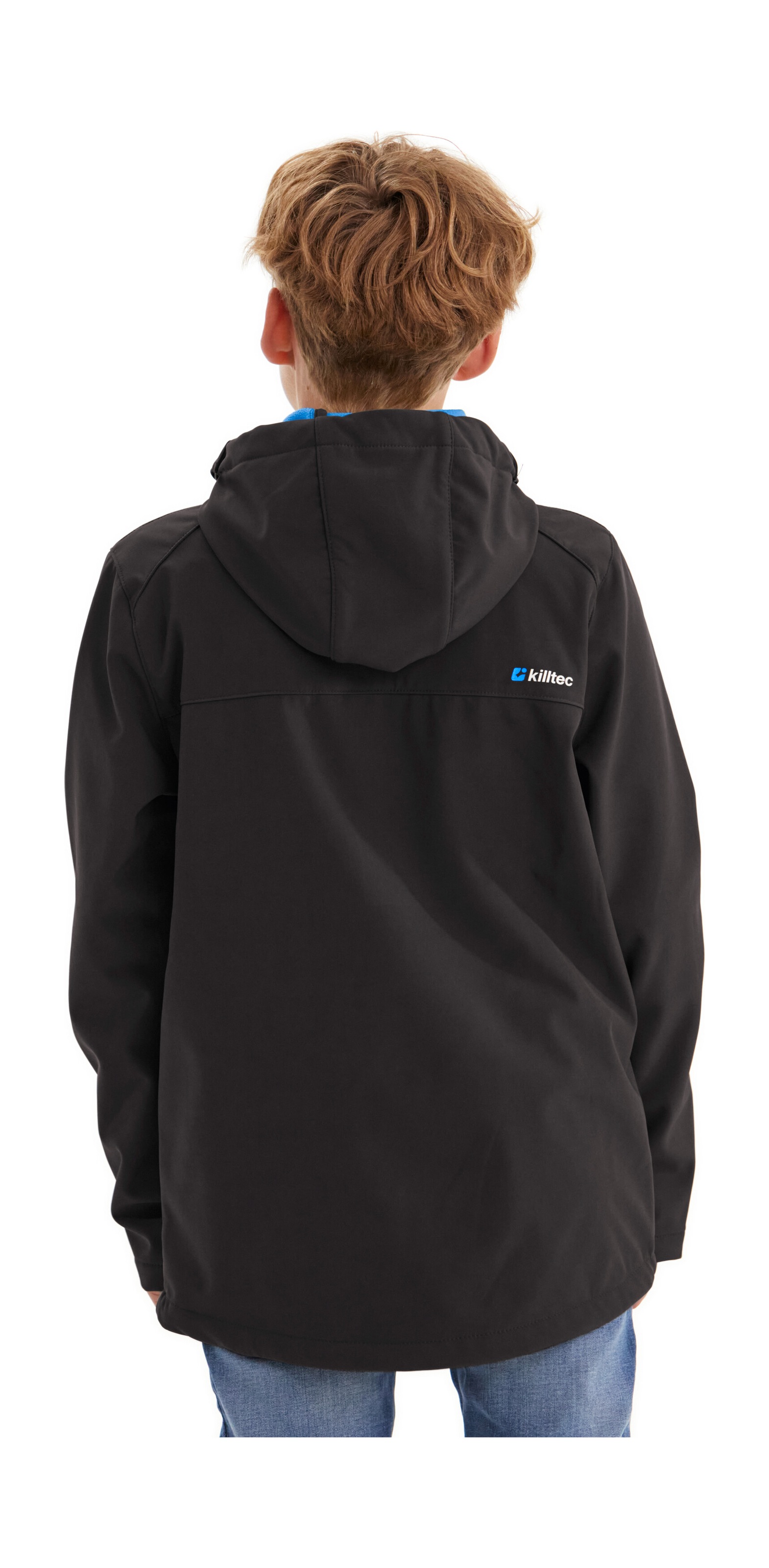 Killtec Softshelljacke »Boys Softshelljacke«, Wasserabweisende Softshelljacke mit Kapuze, Fleece