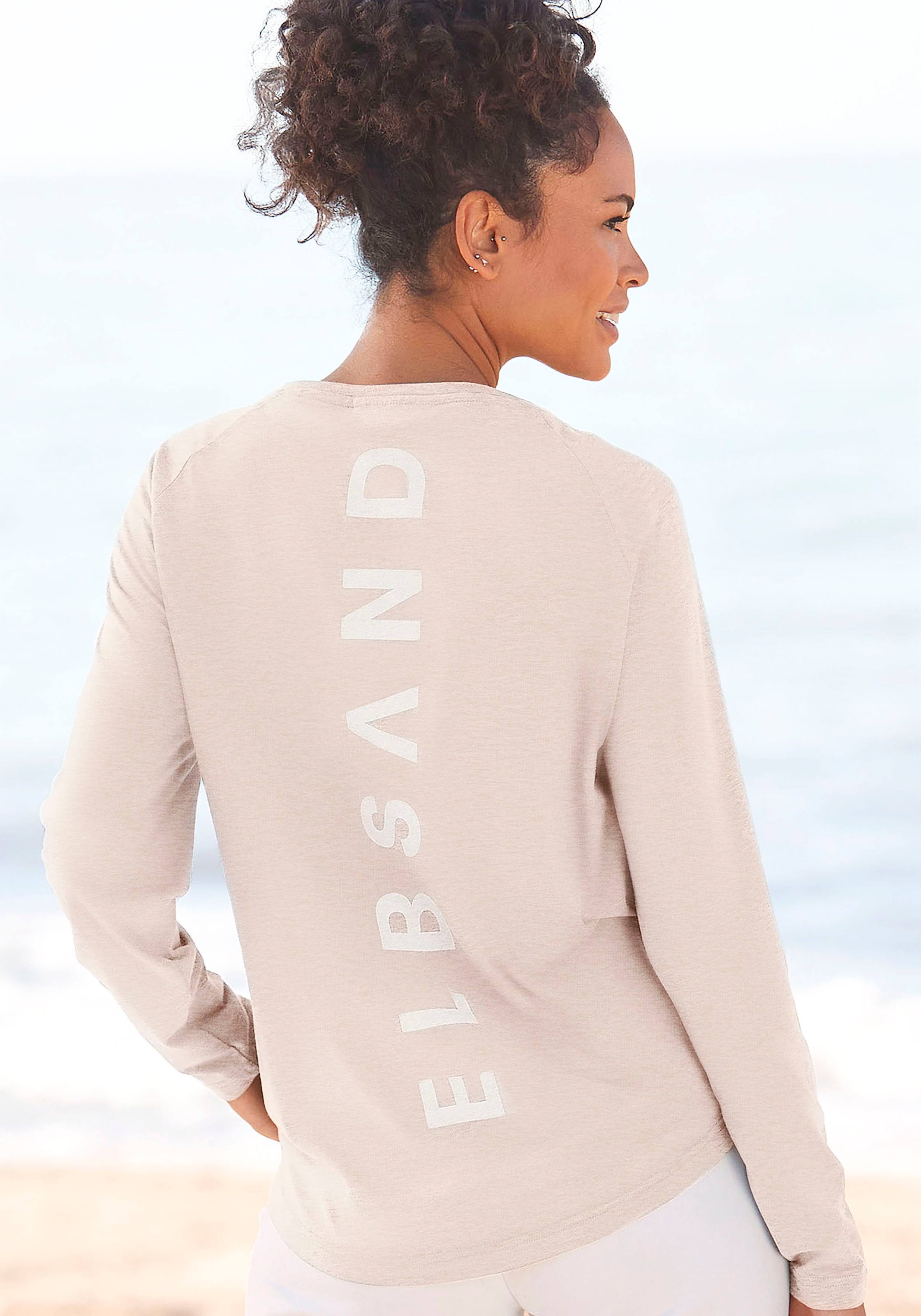 Elbsand Longsleeve »Tira«, mit Logodruck hinten, Langarmshirt, sportlich-casual