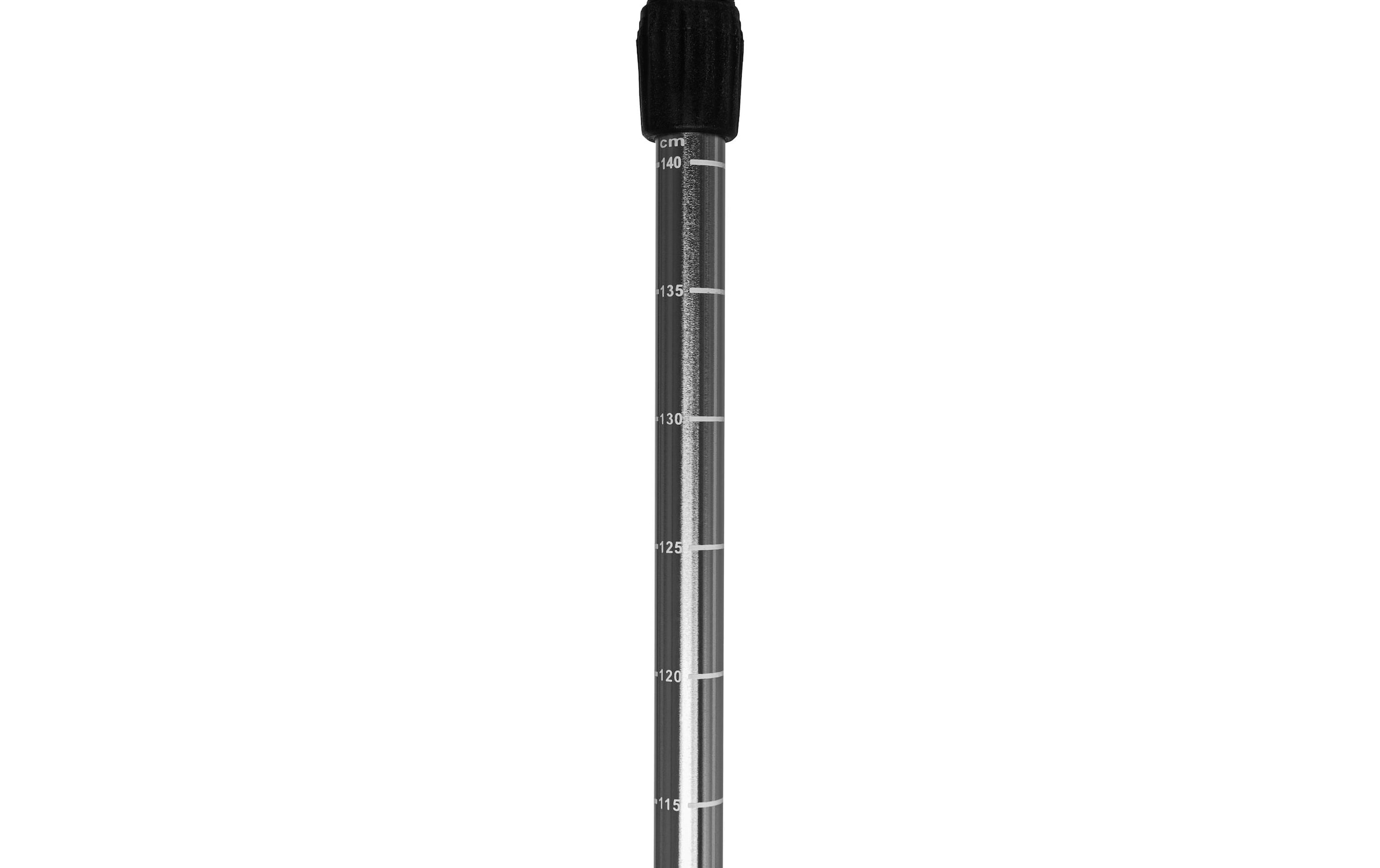KOOR Wanderstock »Alu silberfarben-schwarz 140cm«
