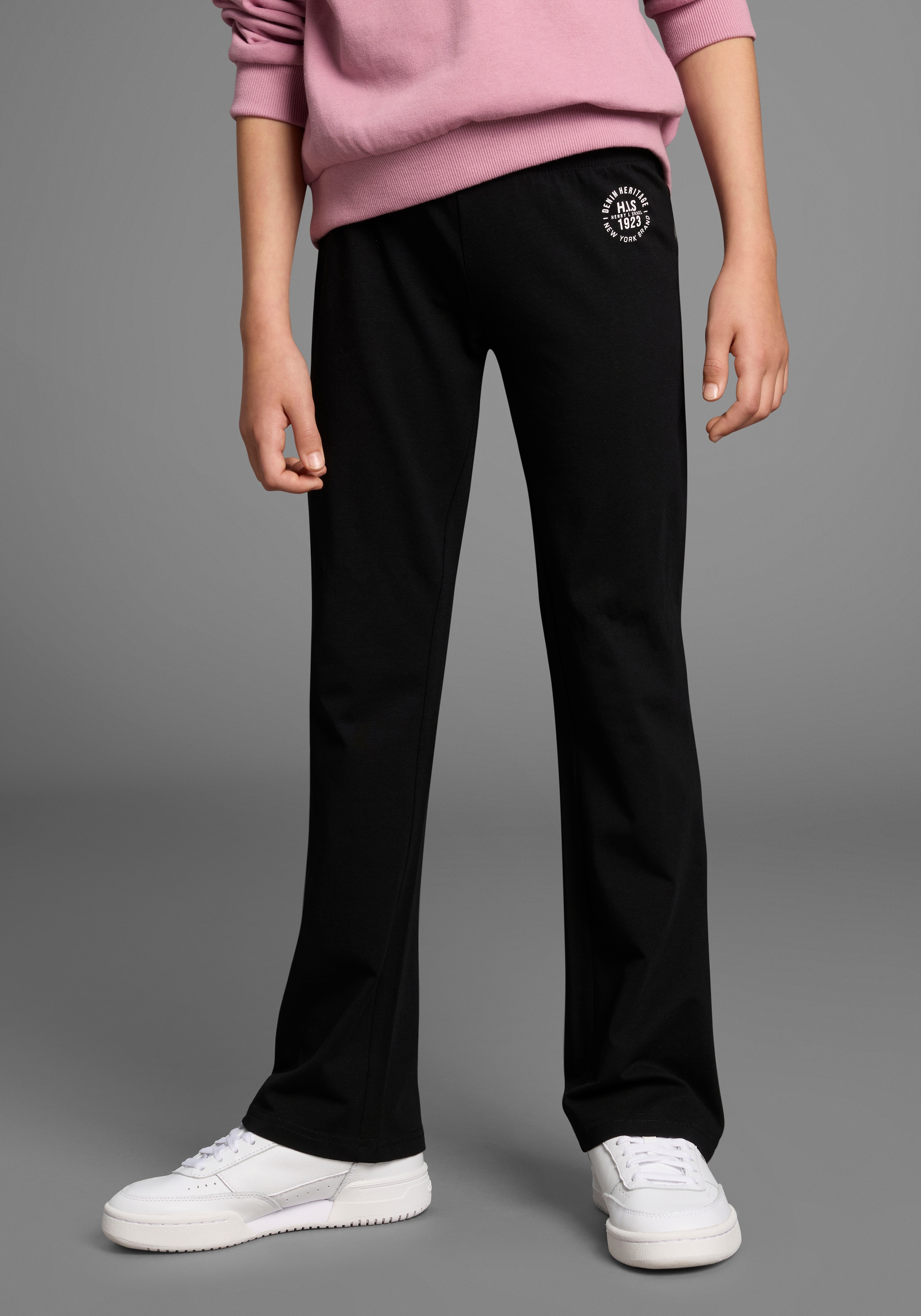 H.I.S Leggings »2er Packung Leggings mit Schlag«, (Packung, 2 tlg.), NEUHEIT: H.I.S für TEENS! 2er Packung Jazzpants