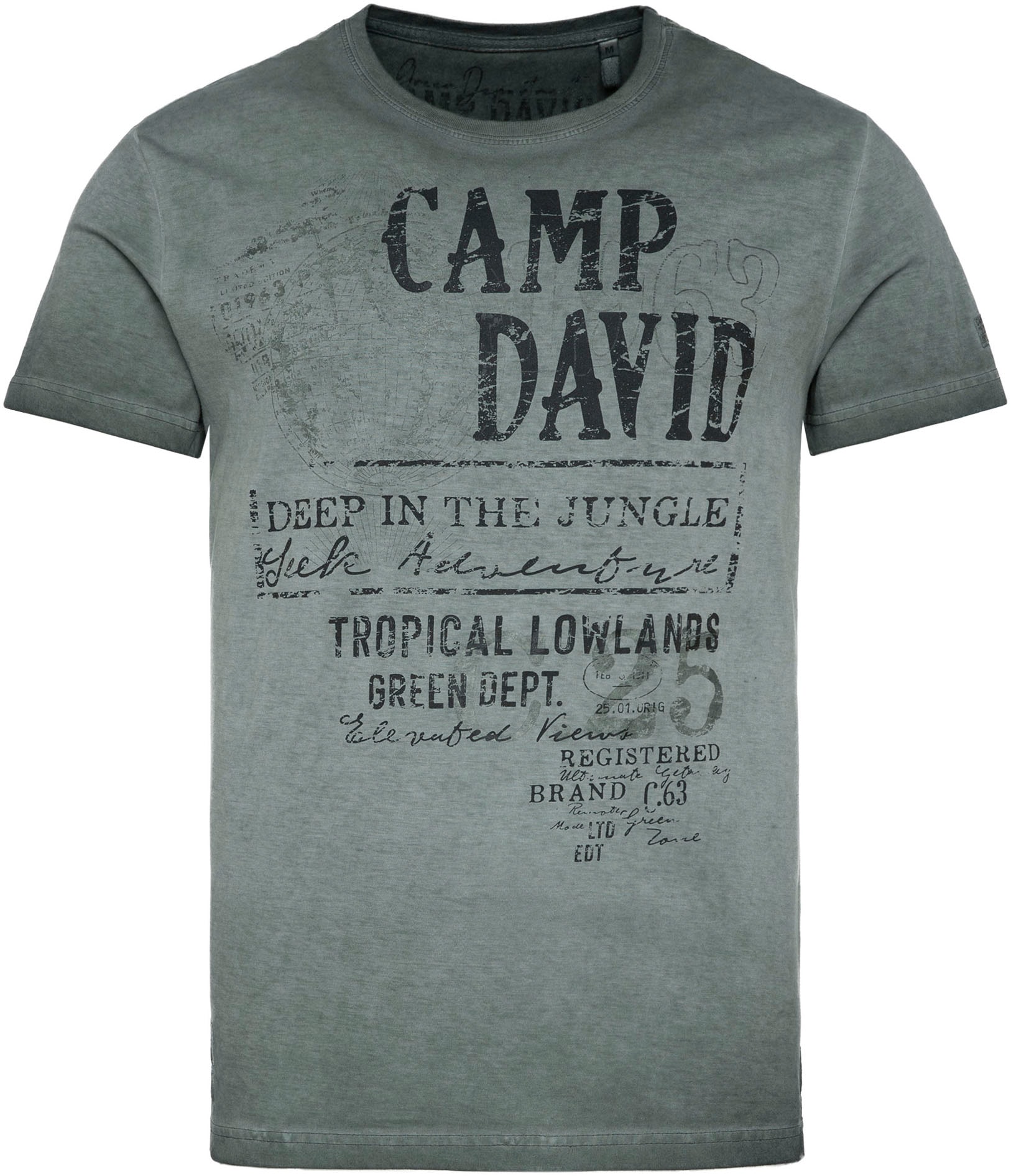 T-Shirt, DAVID Jelmoli-Versand online mit kaufen | Seitenschlitzen CAMP