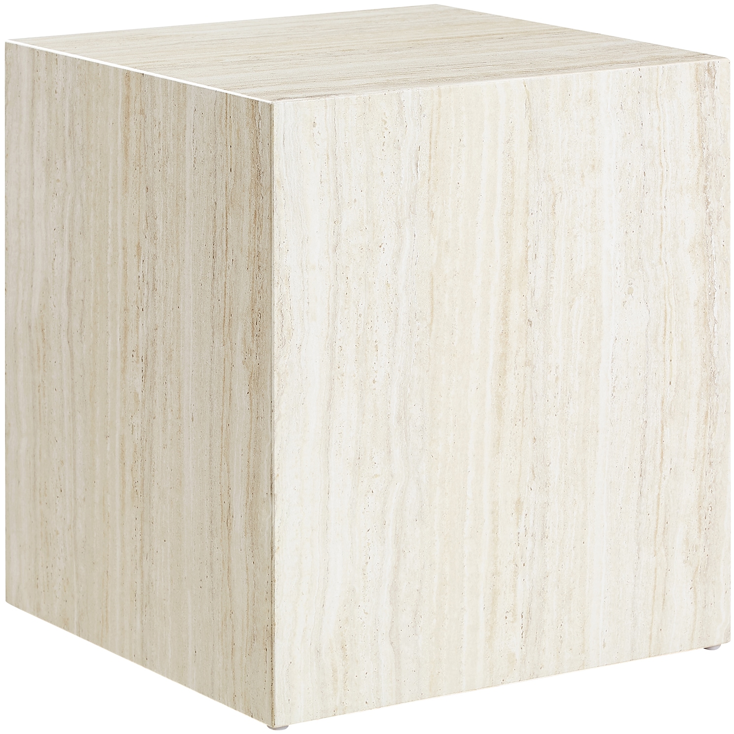 SalesFever Beistelltisch »Design-Beistelltisch für jeden Raum«, Quadratisch, 45x45 cm, charmant in Marmoroptik foliert