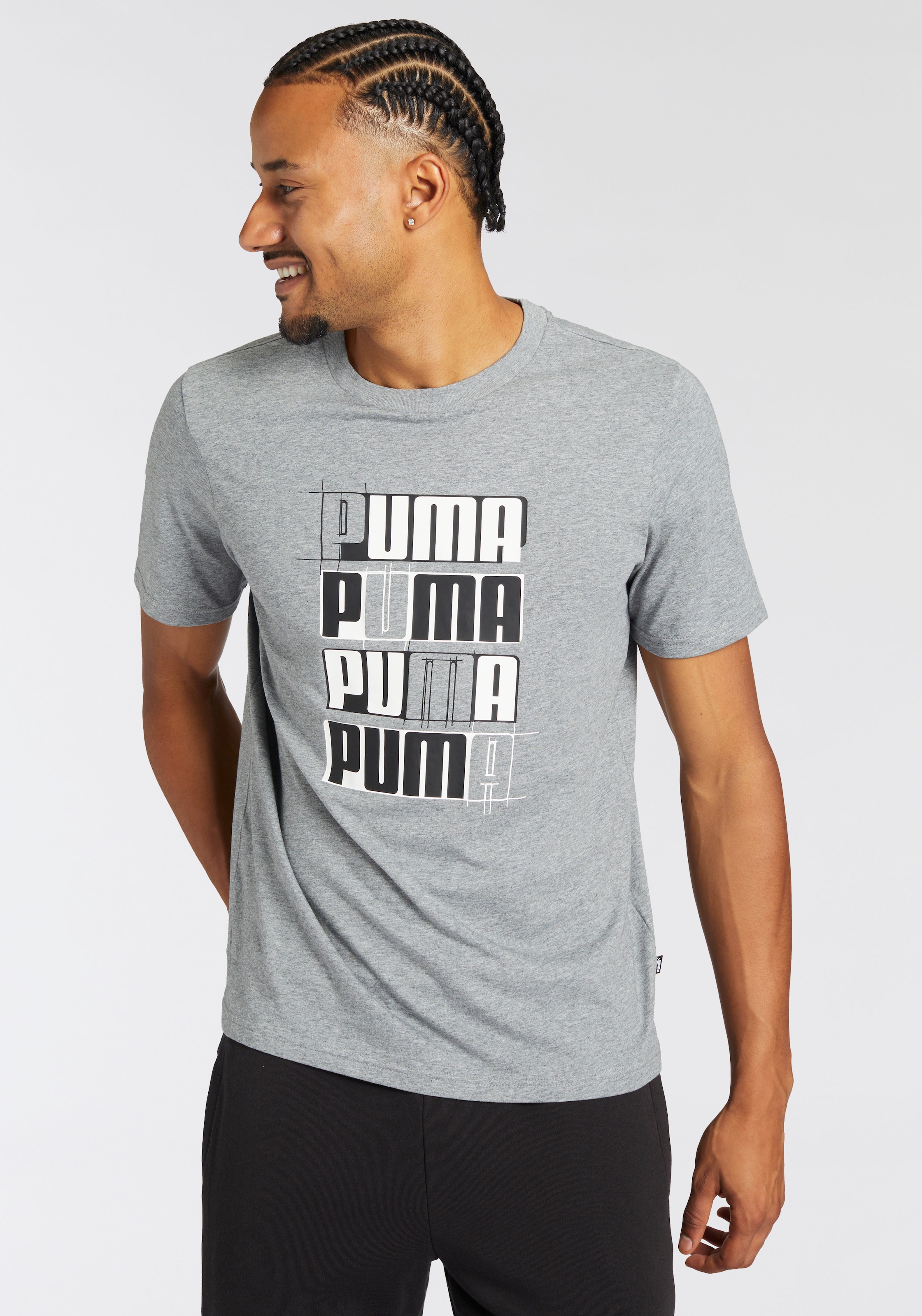 PUMA T-Shirt »ESS+ LOGO LAB TEE« 1 Stk. sportlicher Stil, Kurzarmdesign, Rundhalsausschnitt, aus Baumwolle