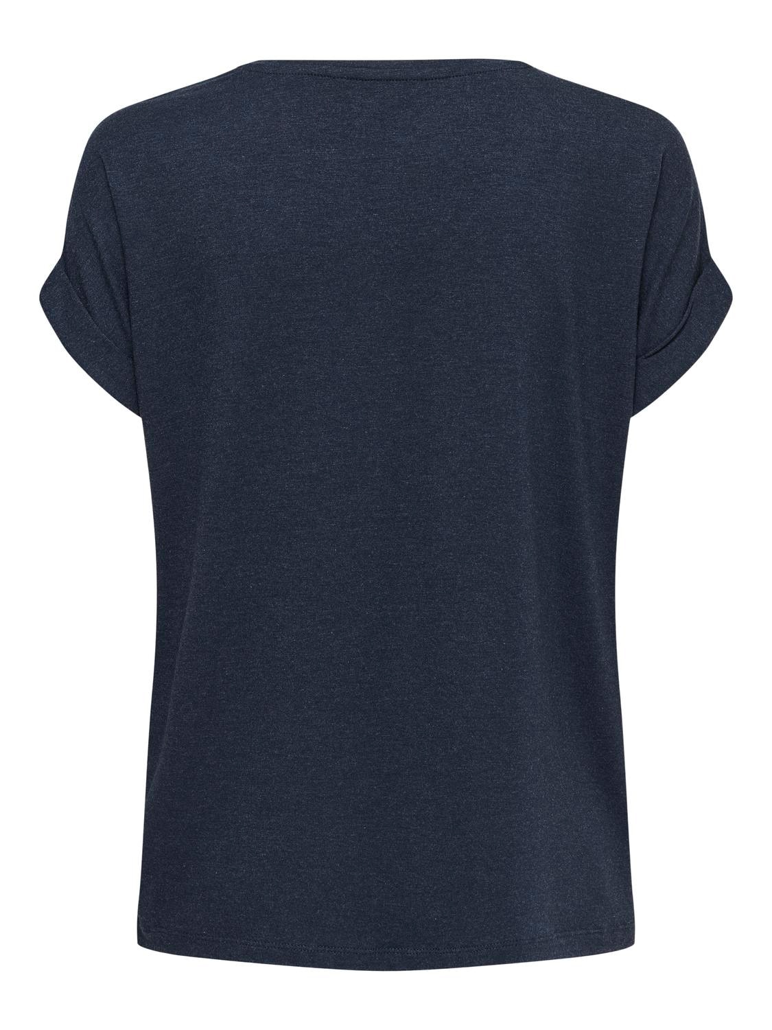 ONLY T-Shirt »ONLMOSTER S/S O-NECK TOP NOOS JRS«, mit Aufschlag am Arm