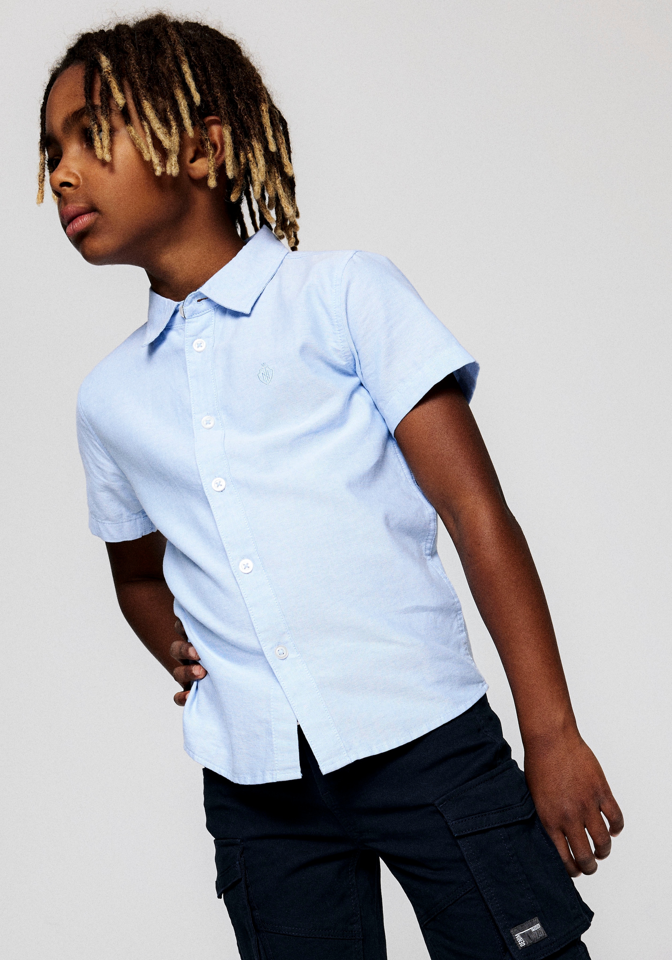 Name It Kurzarmhemd »NKMNEWSA SS SHIRT NOOS« Baumwolle, normal geschnitten
