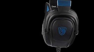 Sades Gaming-Headset »Zpower SA-732 Gaming Headset, schwarz/blau, USB, kabelgebunden«, Stereo, Over Ear, PC, PST, XBox, Nintendo Switch, VR, Phone