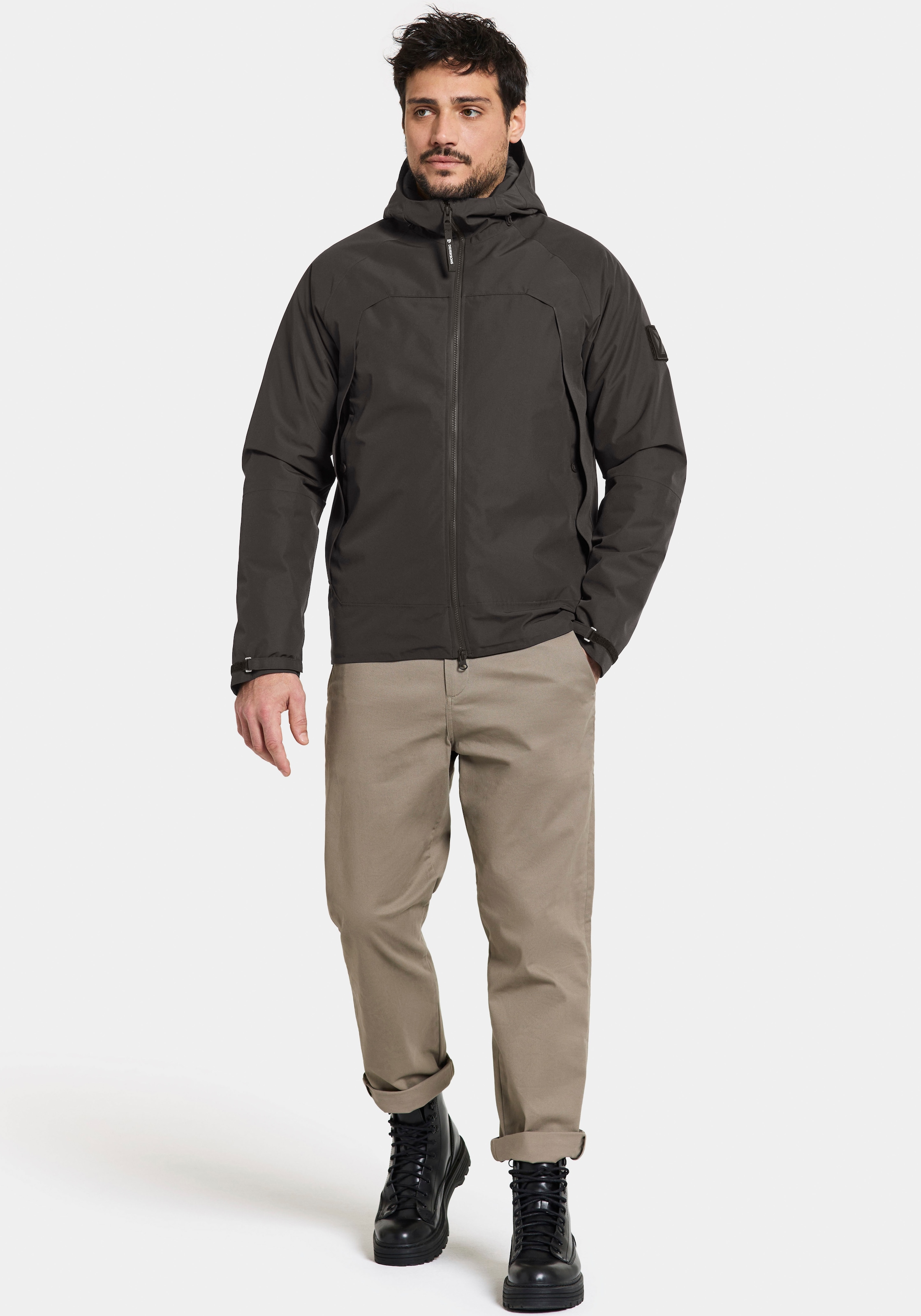 Didriksons Outdoorjacke, mit Kapuze