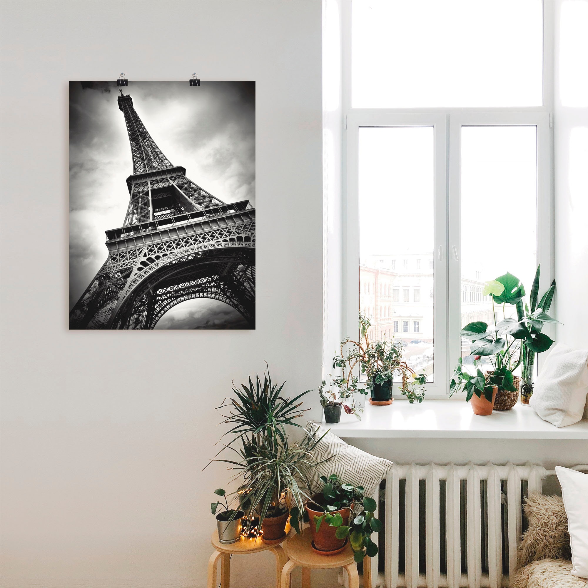 Artland Wandbild »Eiffelturm Paris«, Gebäude, (1 St.), als Leinwandbild, Poster in verschied. Grössen