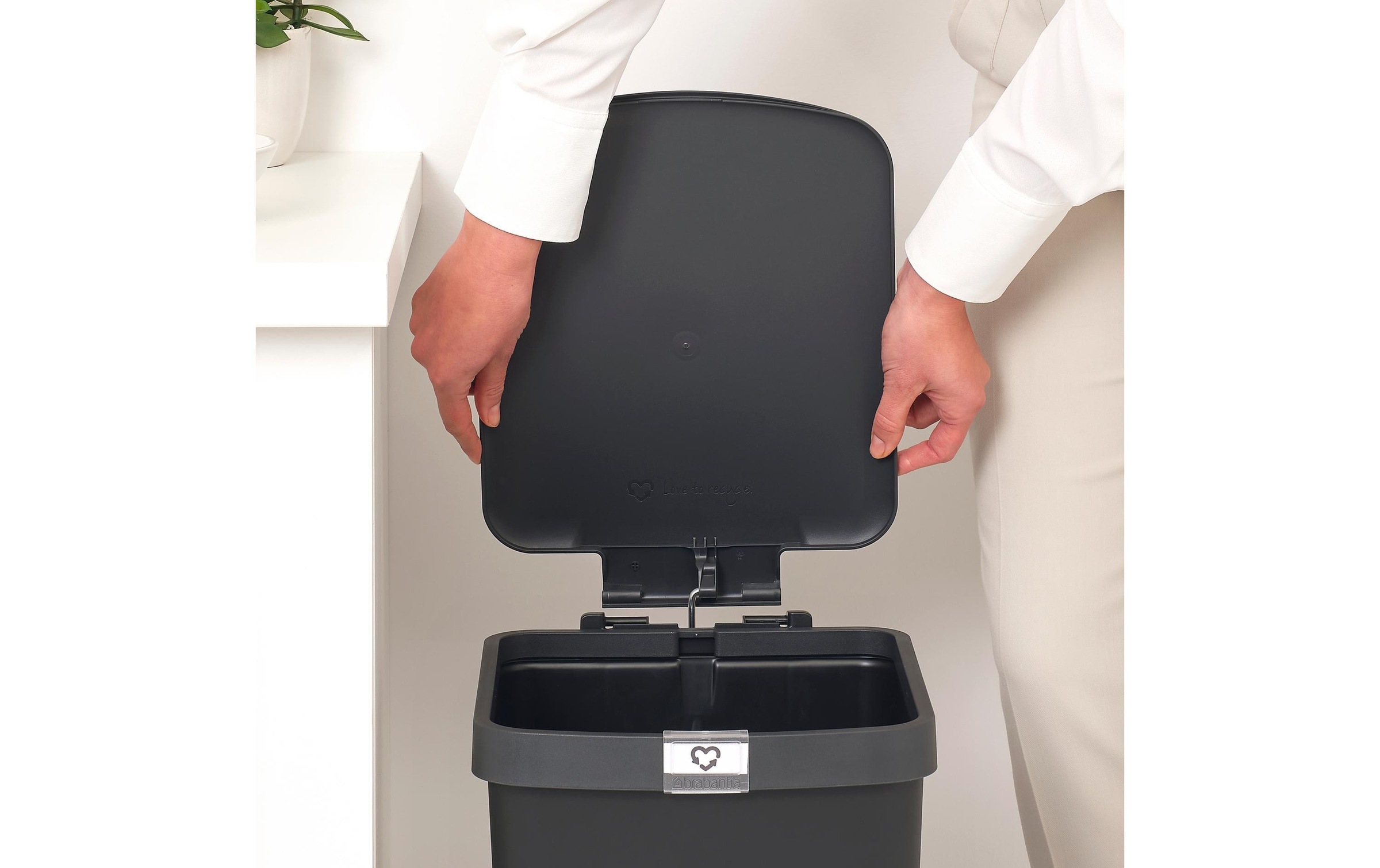Brabantia Mülleimer »StepUp 25 l«, 1 Behälter