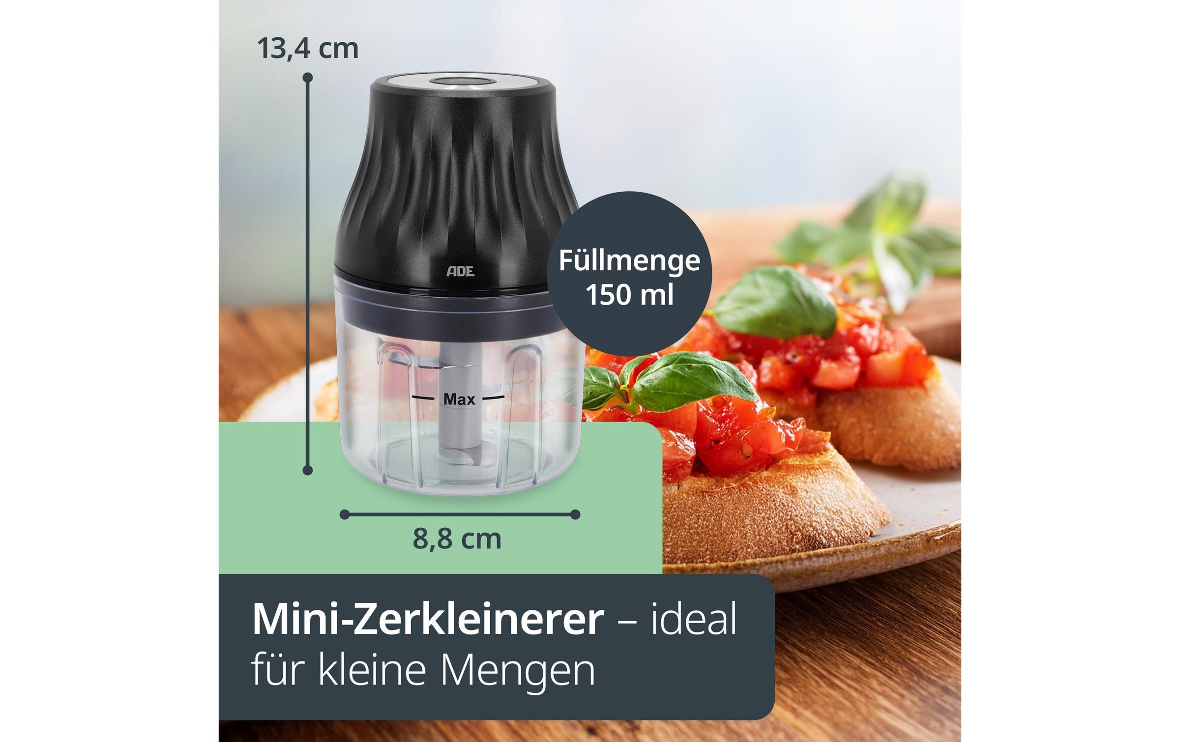 ADE Zerkleinerer »Elektrisch KG2426-1 1500 mAh 0.15 l«