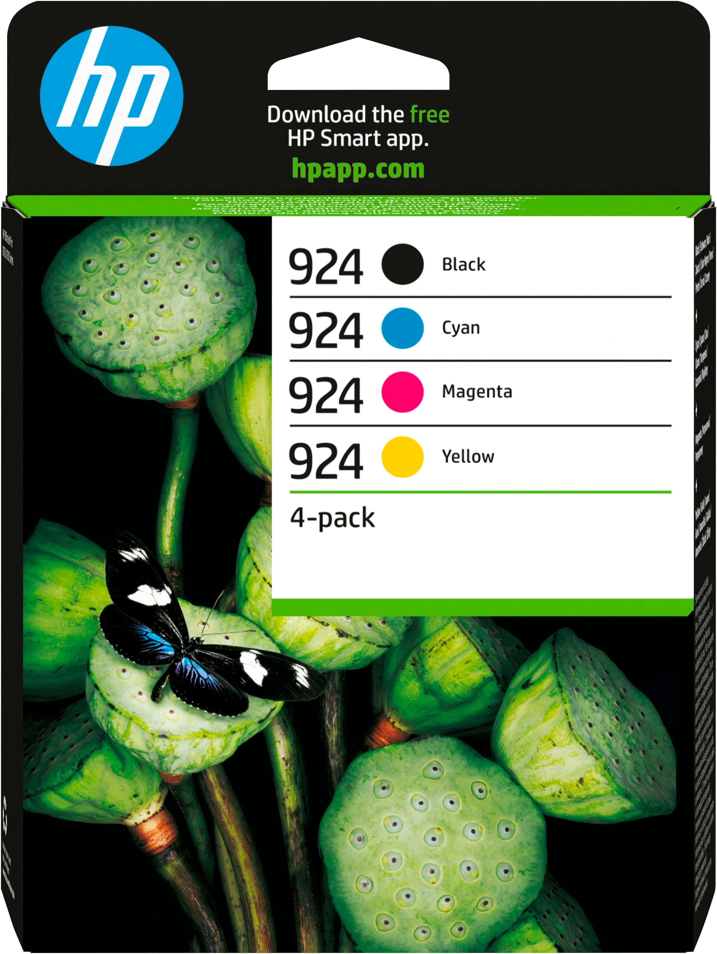 HP Tintenpatrone "HP original Druckerpatrone 924 Kombi (B/C/M/Y)" 3 Probemonate gratis* drucken