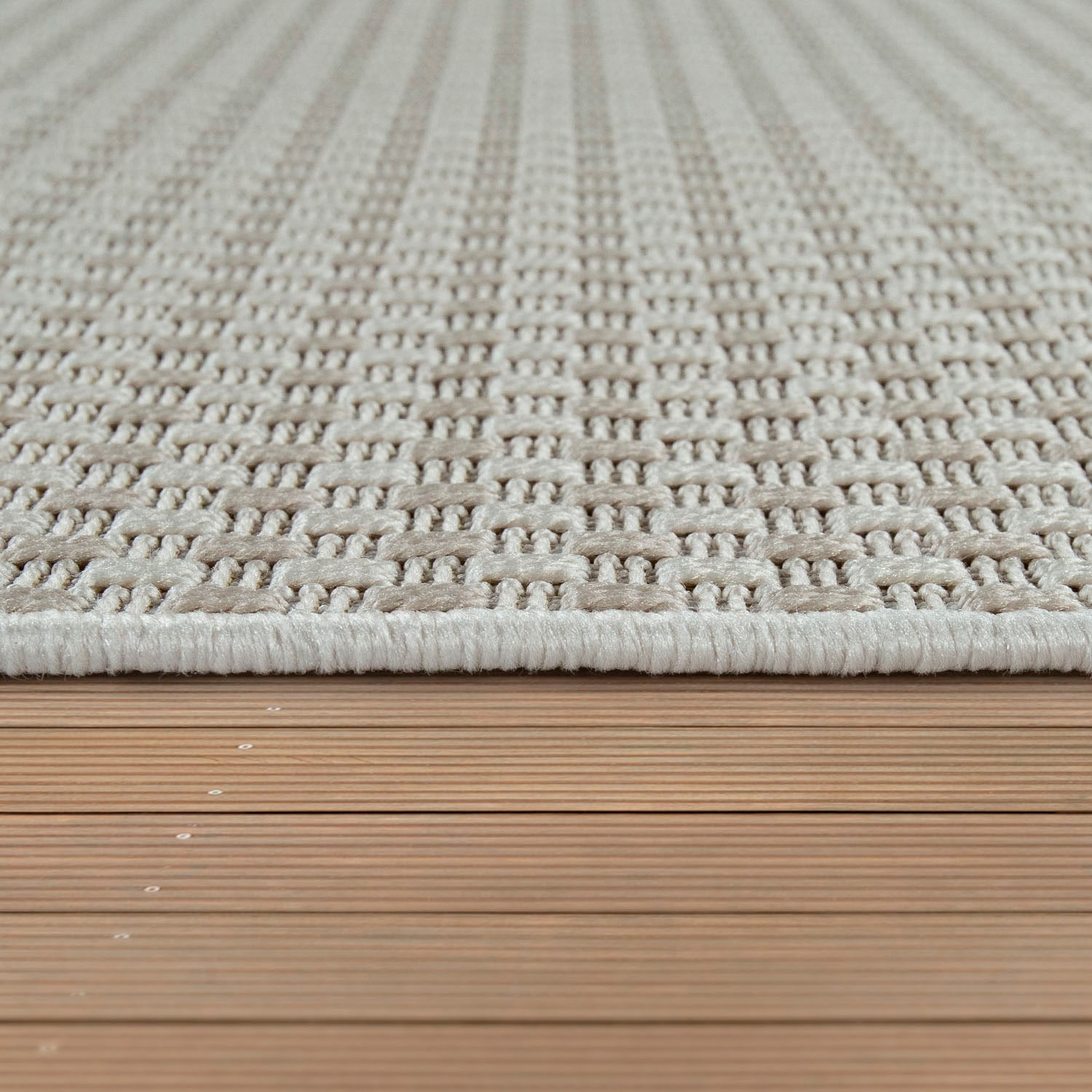 Paco Home Teppich »Waregem 622«, rechteckig, 4 mm Höhe, Flachgewebe, Sisal-Optik, In- und Outdoor geeignet, Wohnzimmer