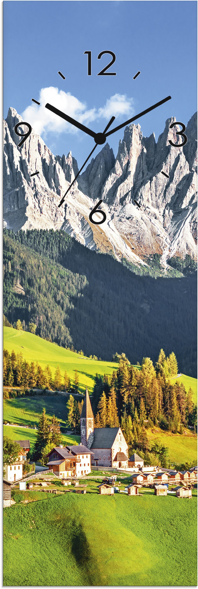 Artland Wanduhr »Holzuhr Alpines Hochland«, wahlweise mit Quarz- oder  Funkuhrwerk, lautlos ohne Tickgeräusche online kaufen | Jelmoli-Versand