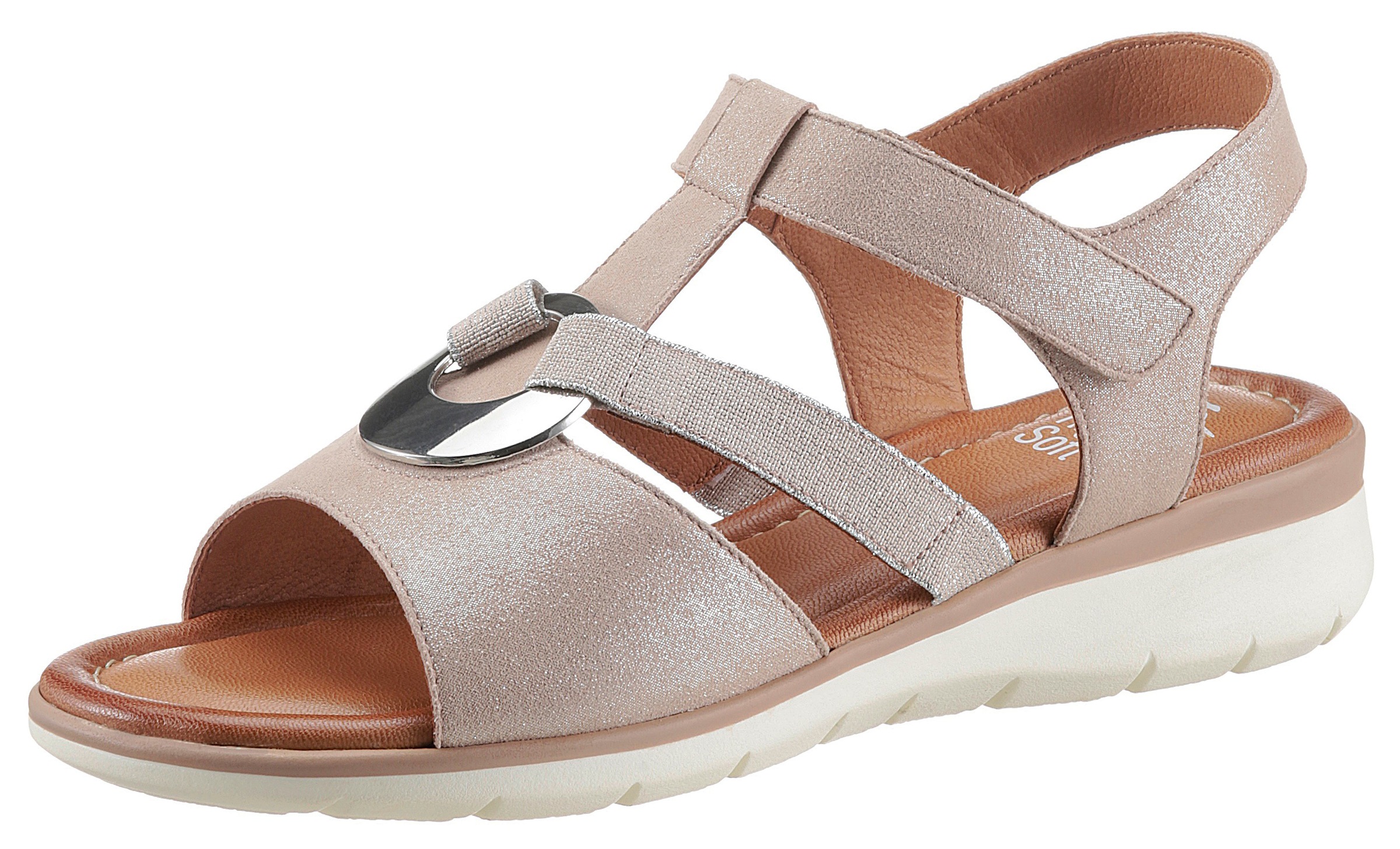 Ara Riemchensandale »KRETA«, in Metallic-Optik kaufen