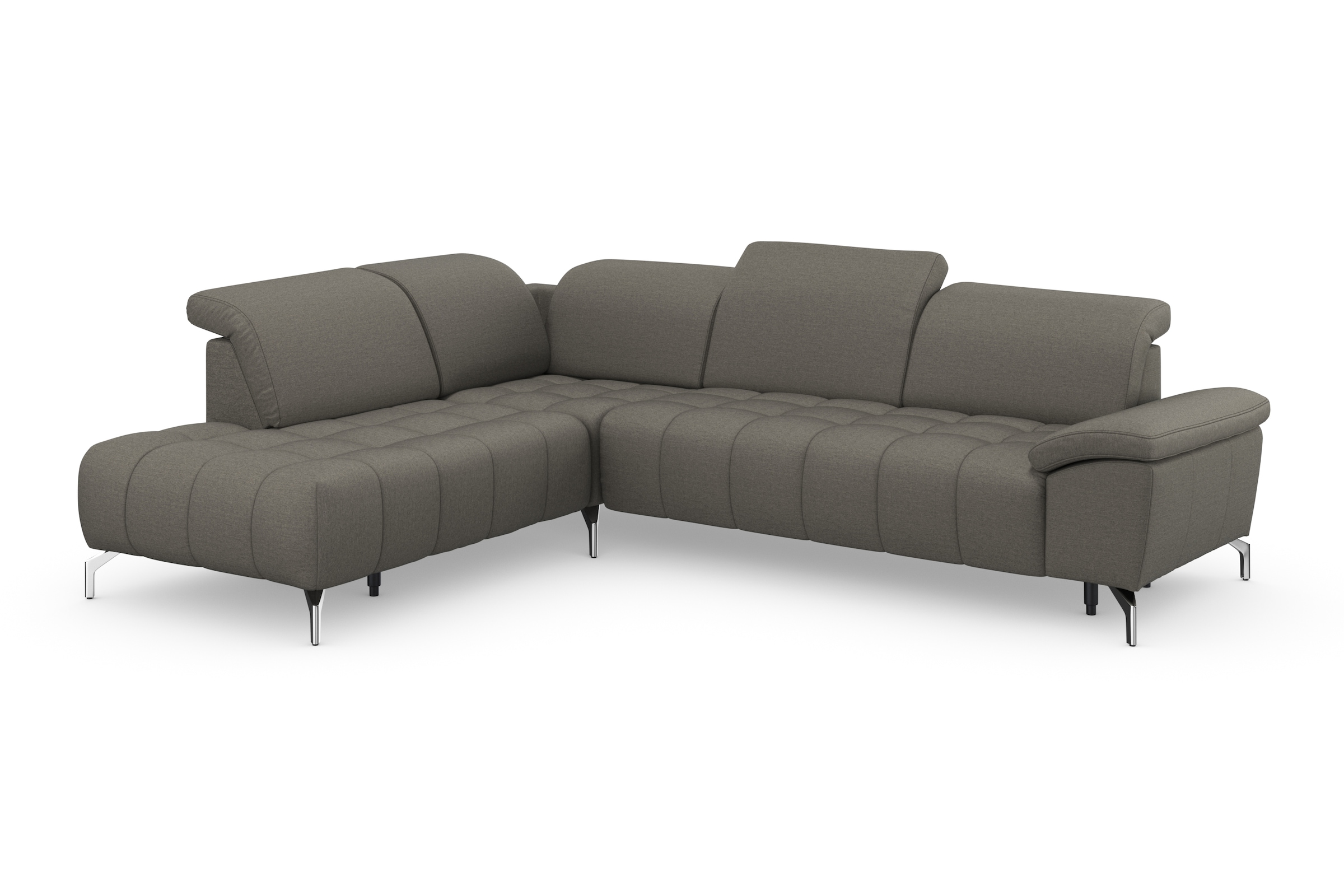 sit&more Ecksofa »Cool L-Form«, wahlweise mit Kopfteilverstellung und Vorziehsitz, motorisch