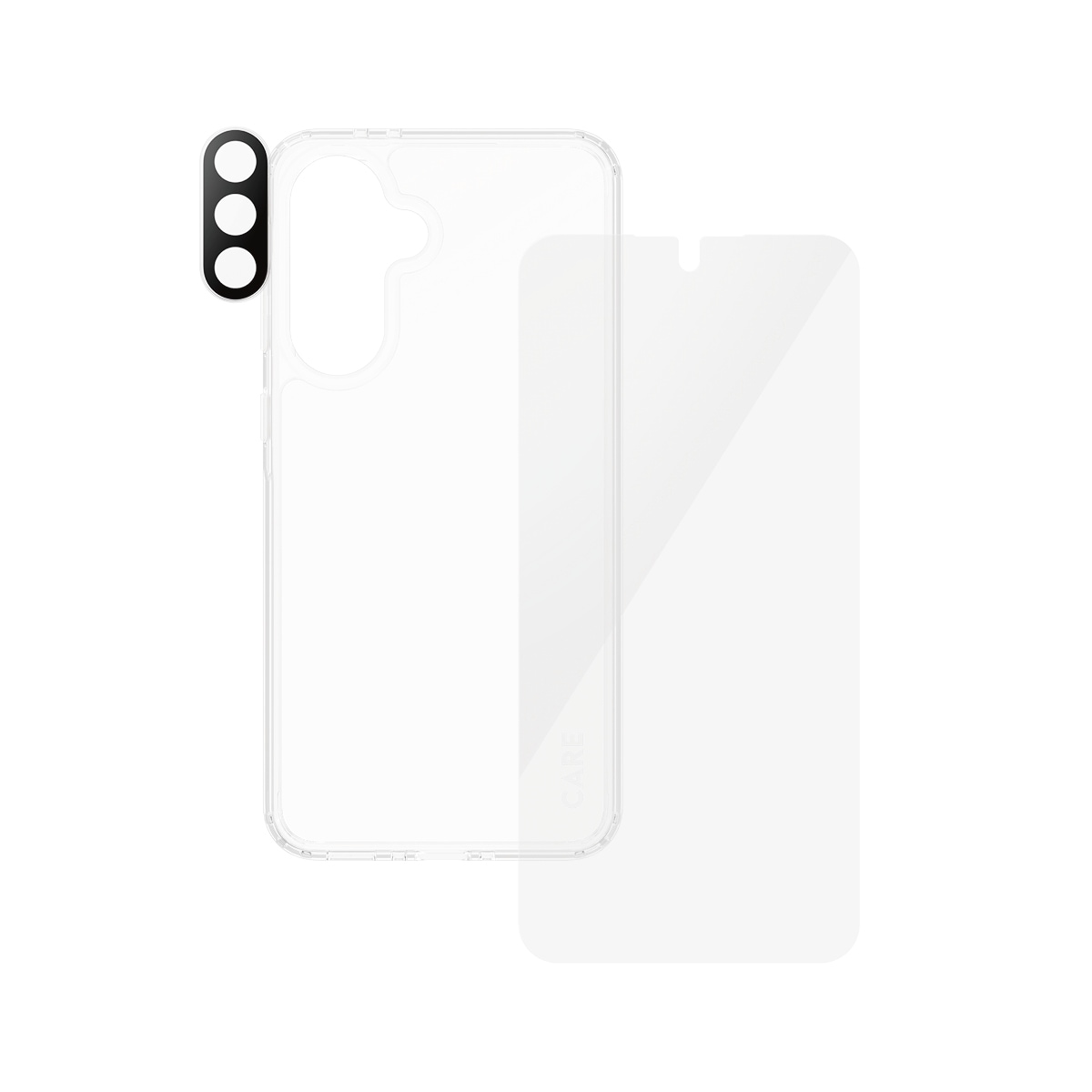 CARE by PanzerGlass Displayschutzglas »3-in-1 Protection Urban Combat Case + Screen Protection + Hoops«, für Samsung Galaxy A36, Displayschutzfolie, Schutzfolie, Bildschirmschutz, kratz- & stossfest