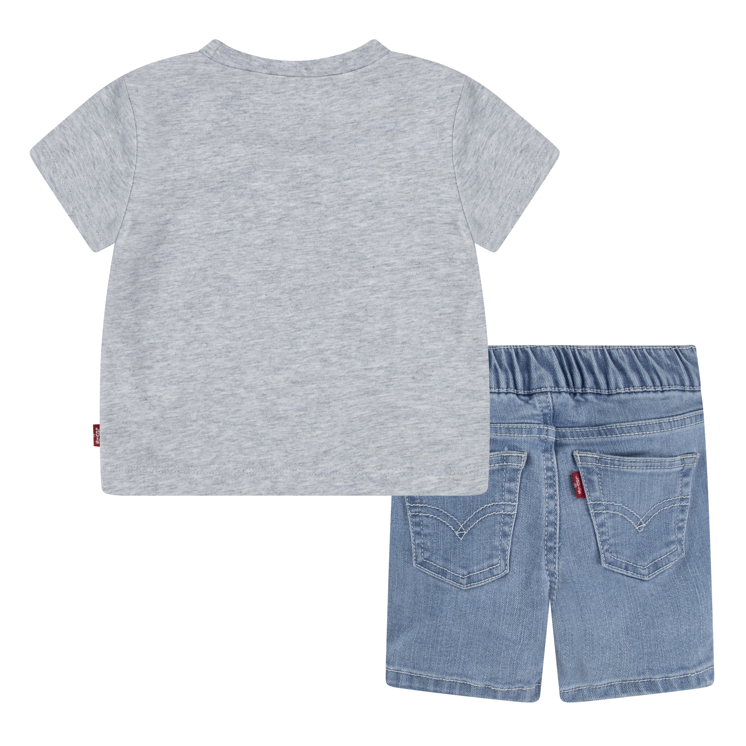 Levi's® Kids T-Shirt & Shorts »LVB LEVI ANCHOR TEE DENIM SET«, mit grossem Druck