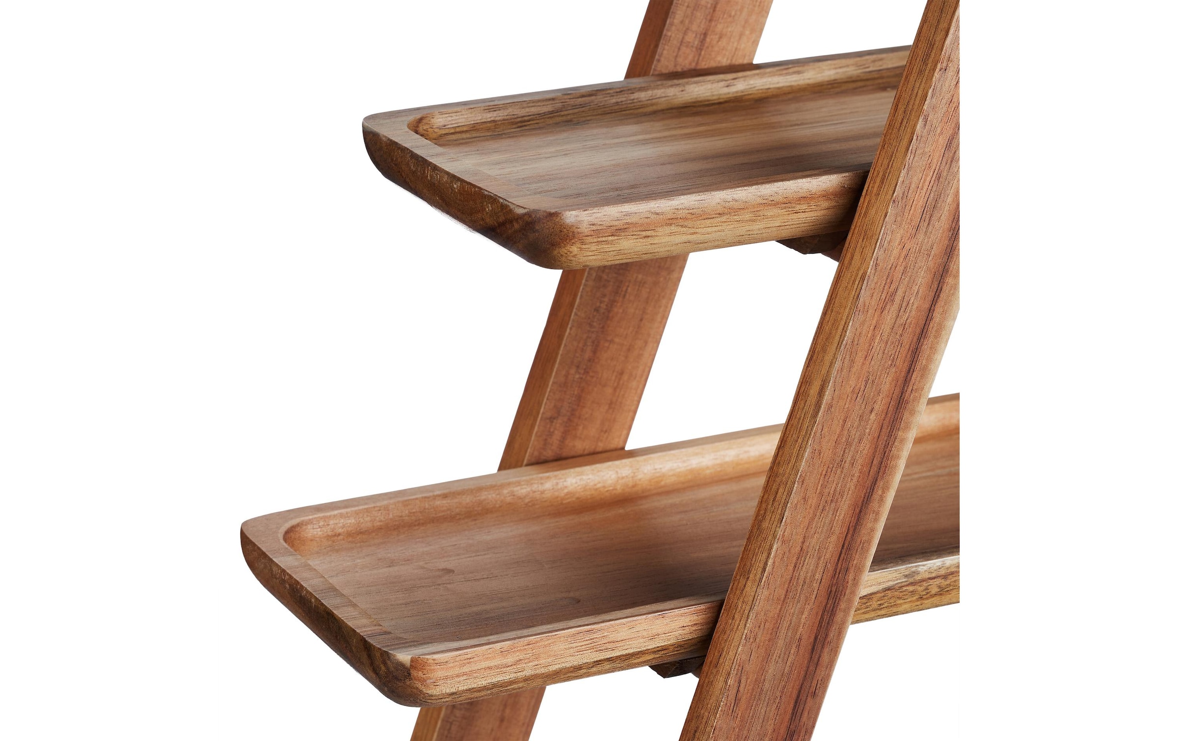 relaxdays Etagere »3-stufig«, Holzart: Akazie (China)