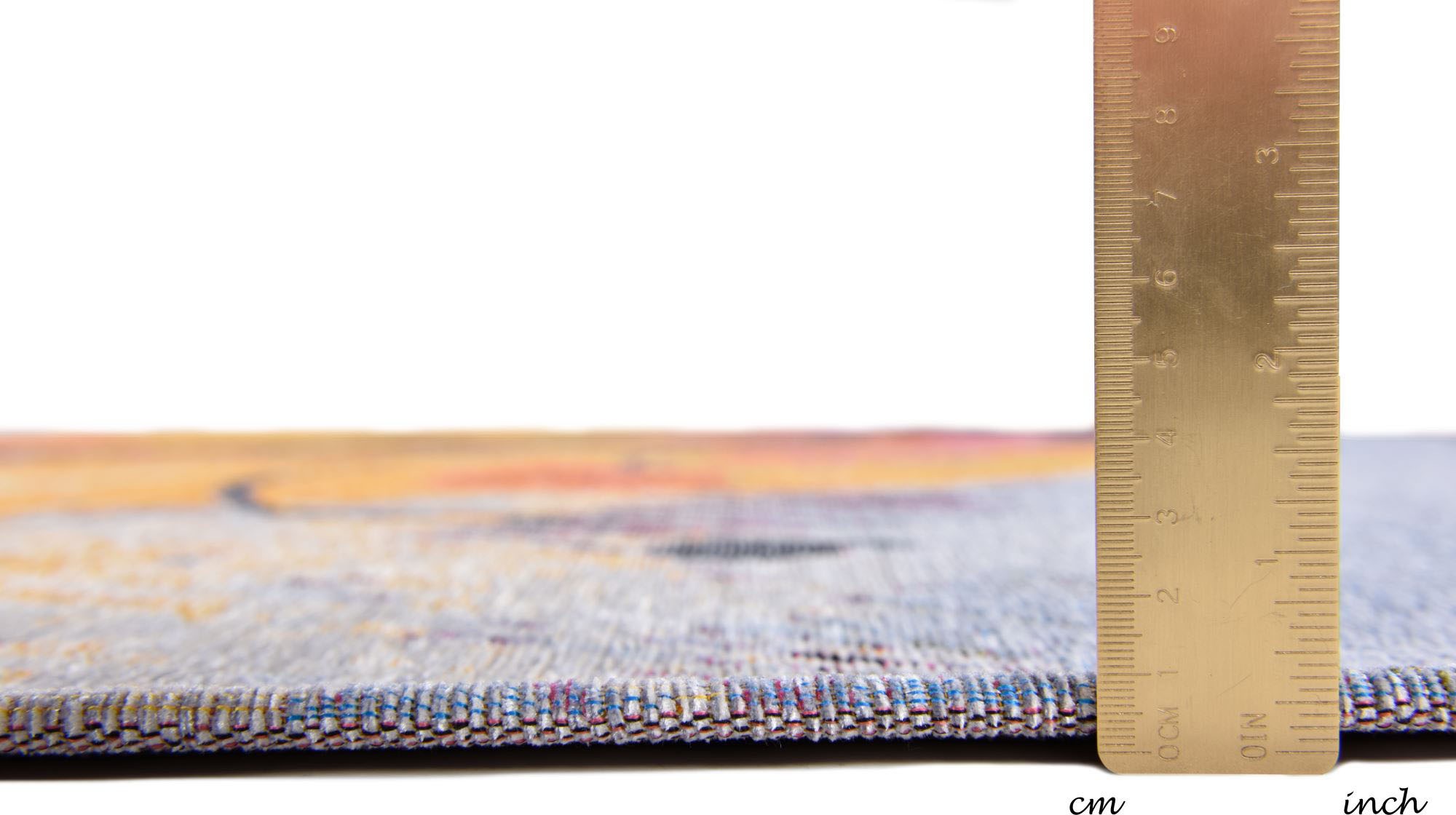 Gino Falcone Teppich »Cosima-113«, rechteckig, 3 mm Höhe, flachgeweber Jaquard-Teppich, mit Chenillegarn, modernes Blumen Design