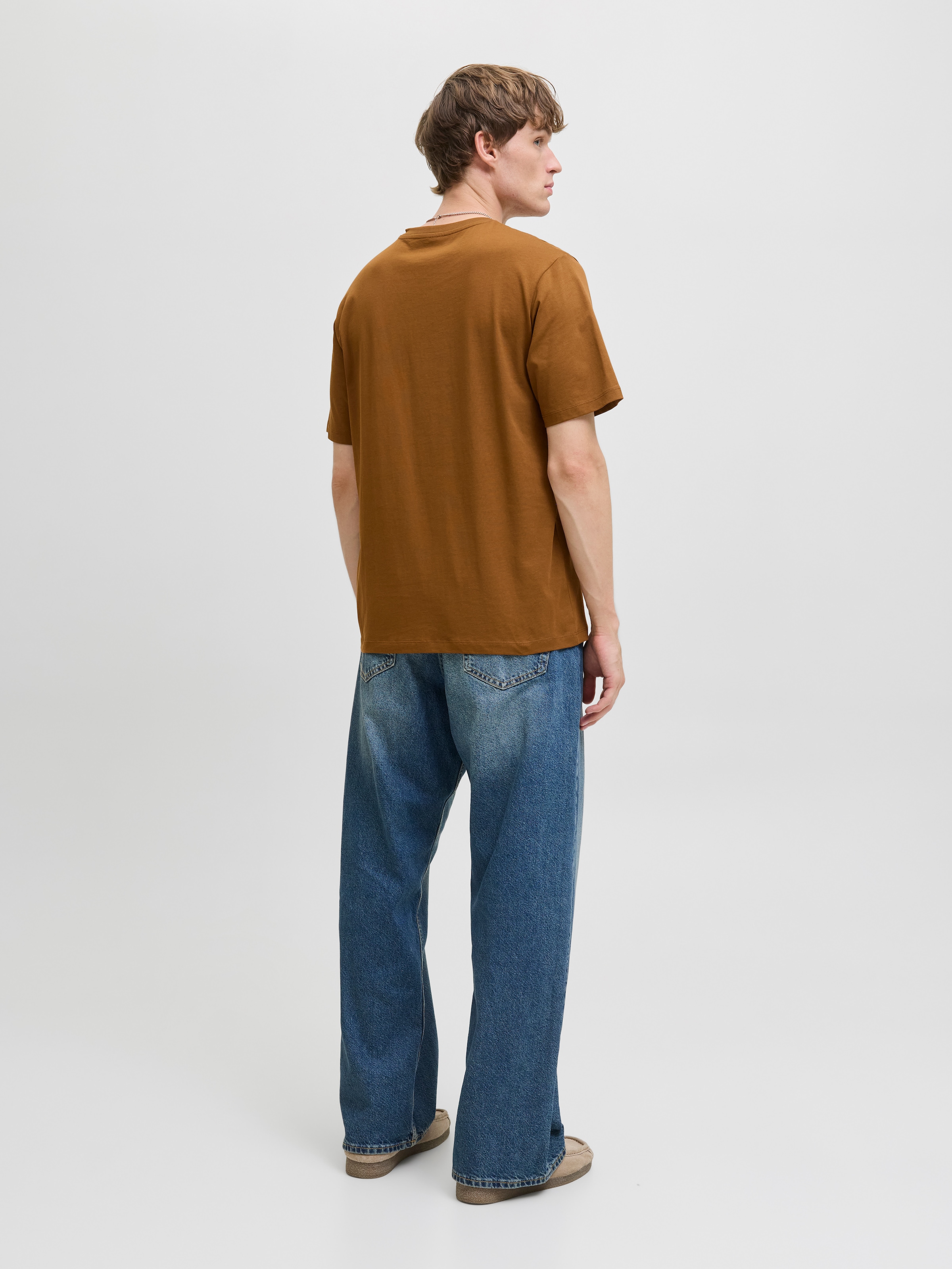 Jack & Jones Rundhalsshirt »JJELOGO TEE SS O-NECK 2 COL AW25 SN«