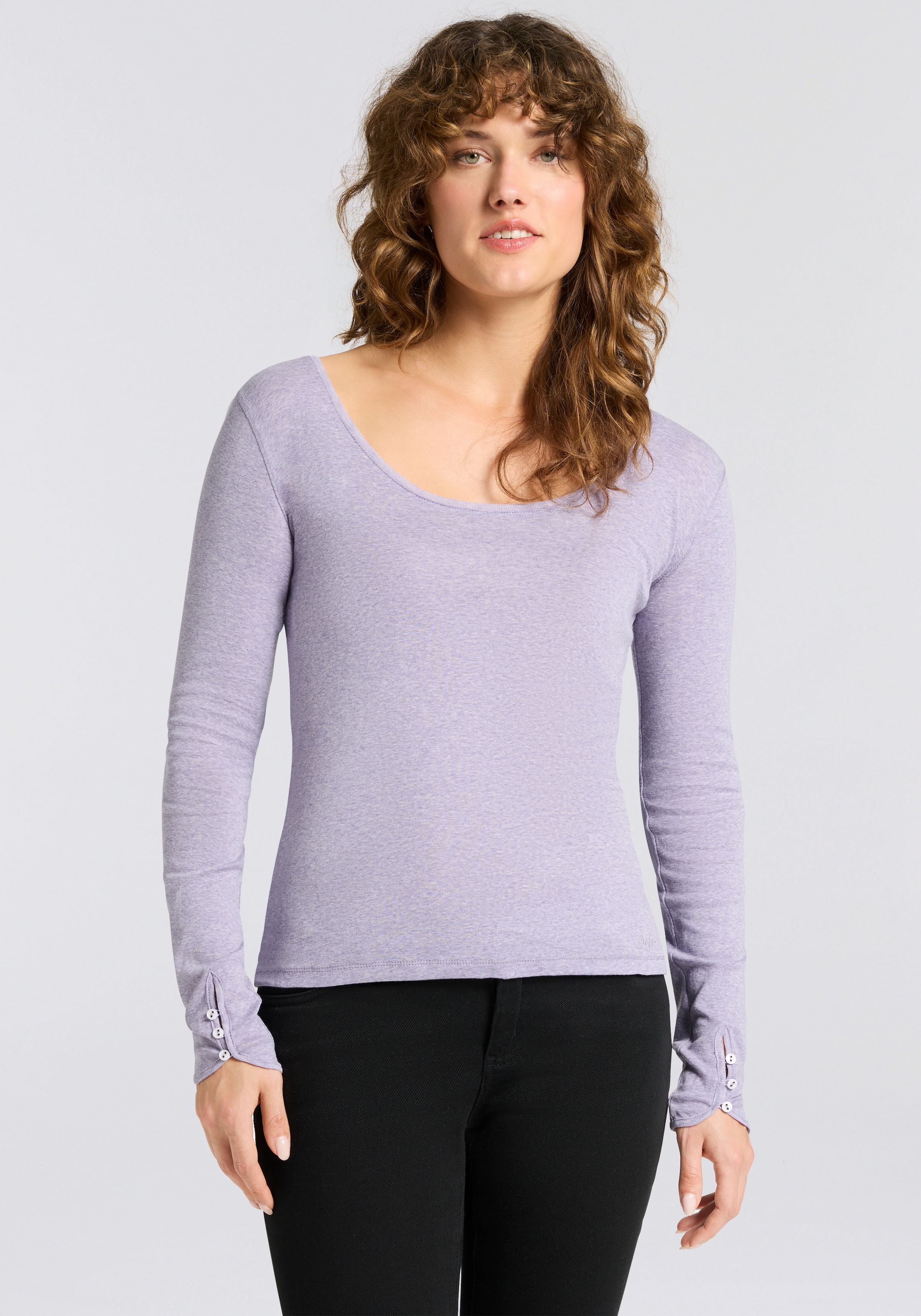 BOSS ORANGE Langarmshirt "Edeline Premium Damenmode"