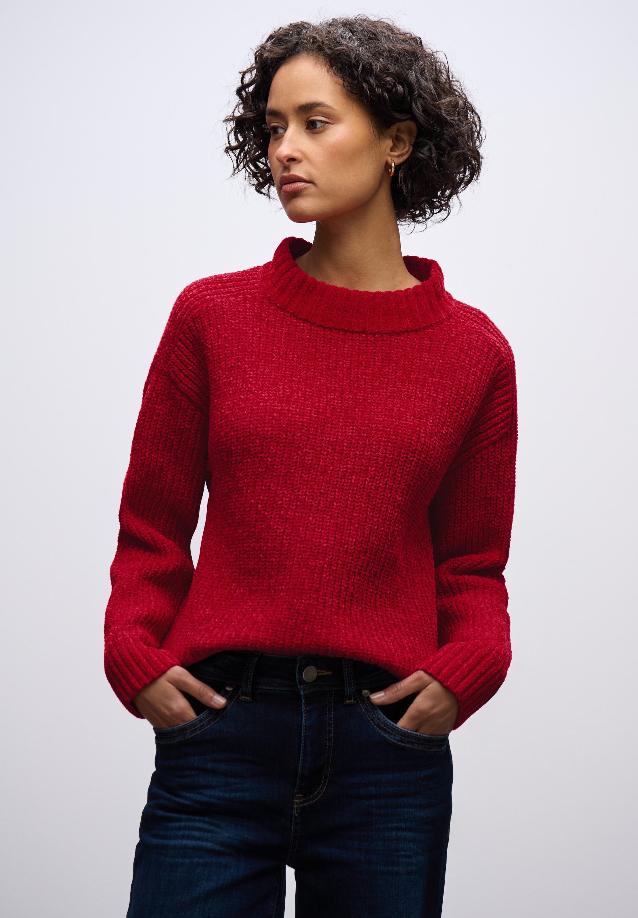 STREET ONE Strickpullover mit Rippbündchen