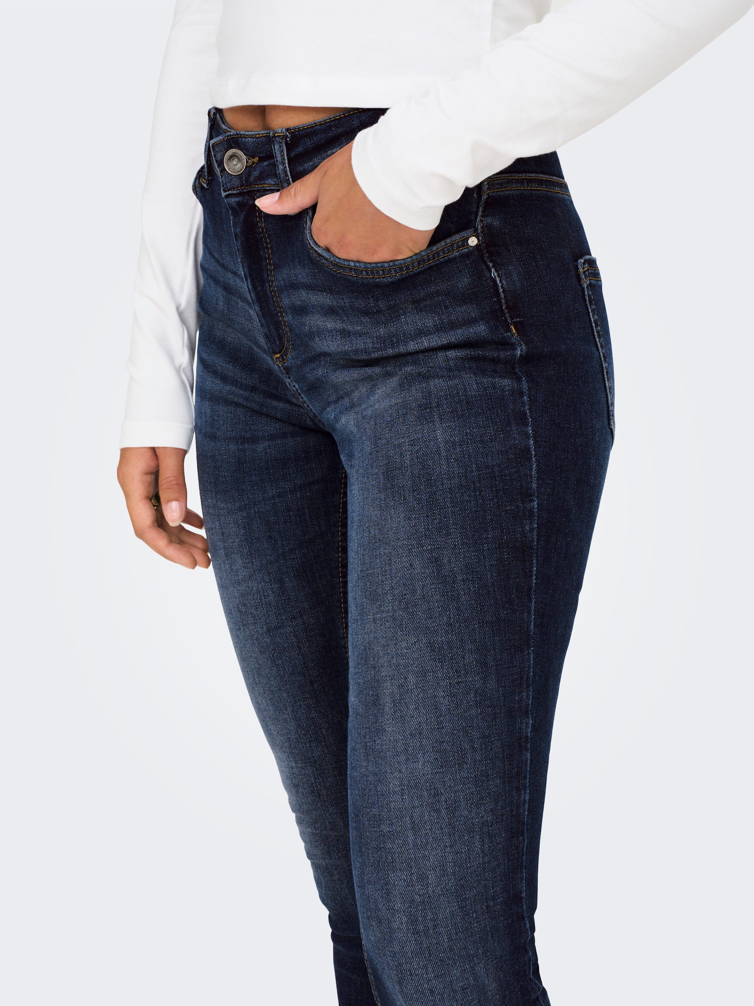 ONLY Skinny-fit-Jeans »ONLBLUSH MID SK ANKLE RW DNM DOT245 NOOS«