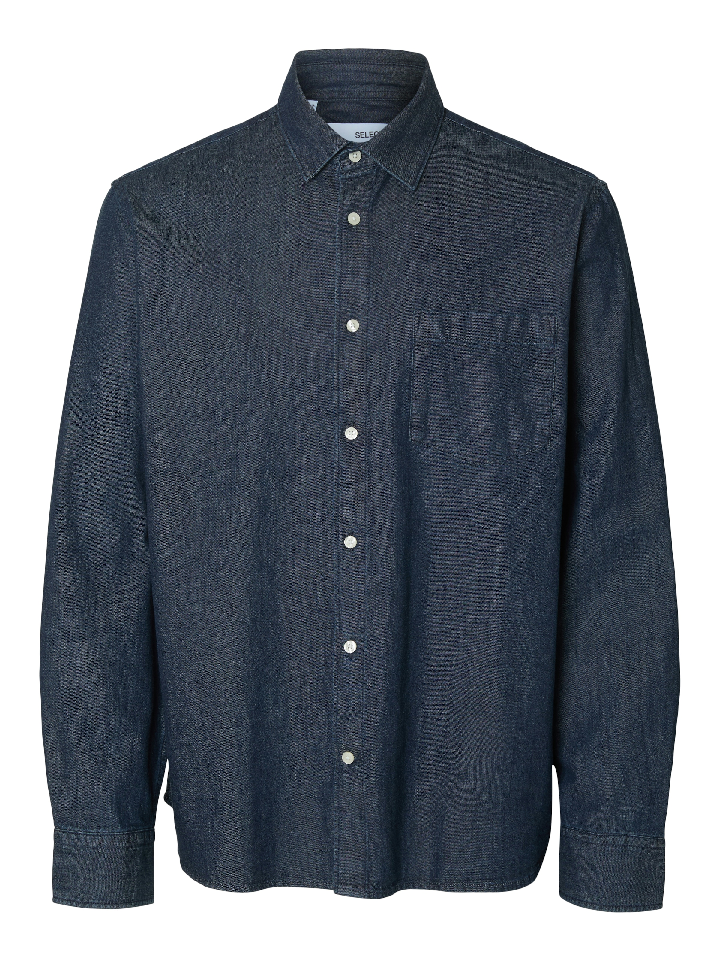 SELECTED HOMME Langarmhemd »SLHREGCARLO DENIM LS SHIRT NOOS«