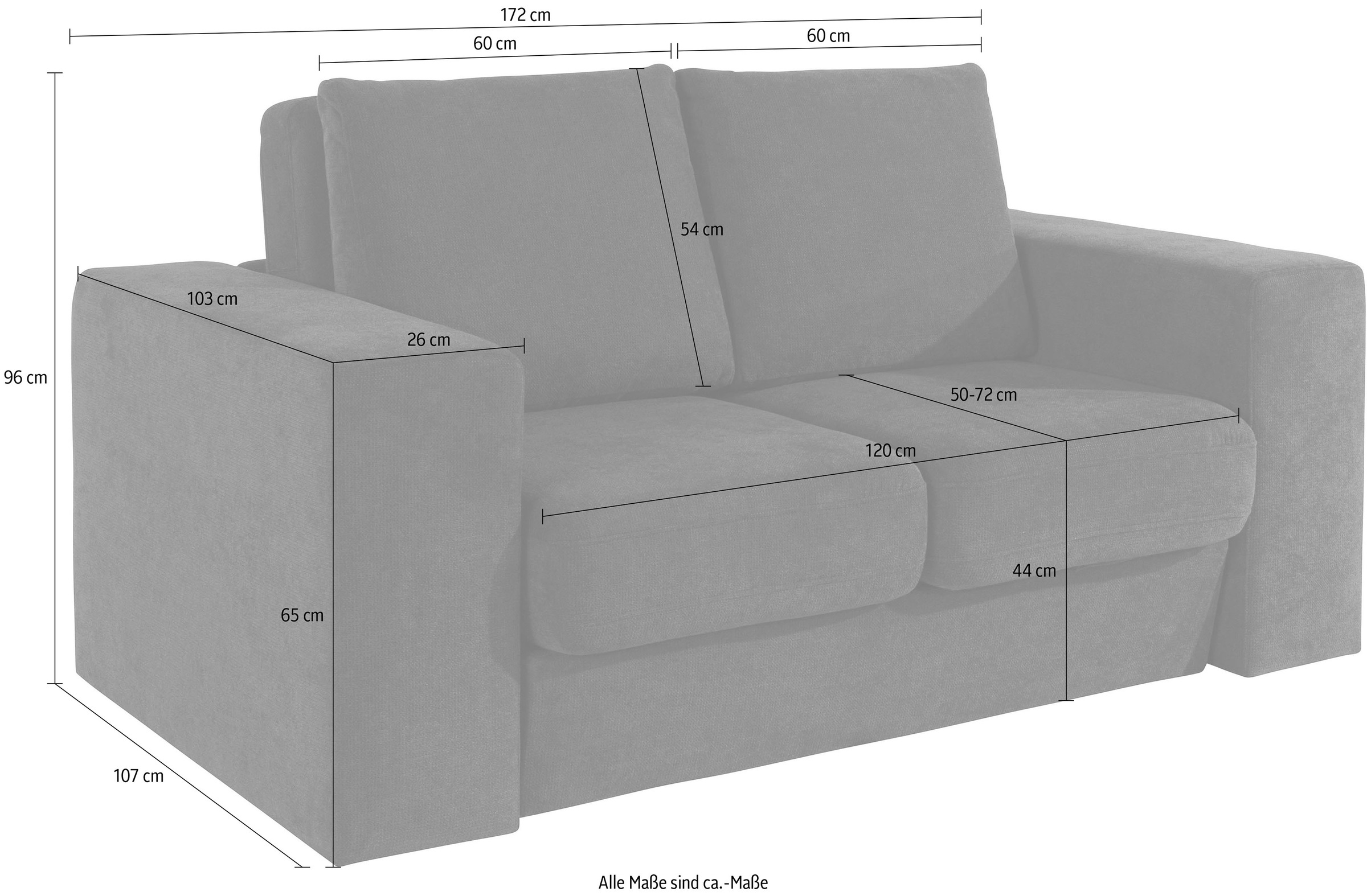 im Joop ❤ Sofa »Looksv«, Sofa 2-Sitzer LOOKS 2 Hockern kaufen Wolfgang wird by aus Shop Verwandlungssofa: Jelmoli-Online mit