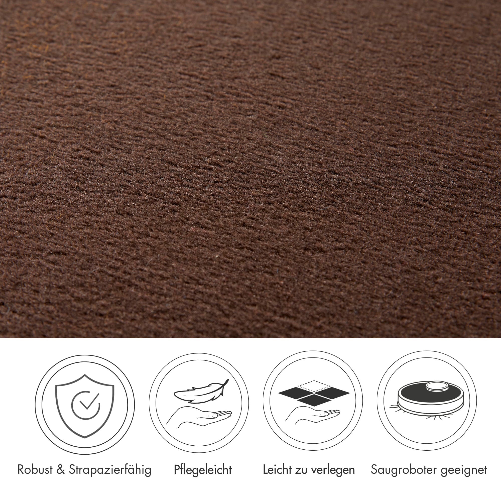Andiamo Teppichboden »Kira, Velours, Made in Belgium«, rechteckig, 8 mm Höhe, Uni Farben, Breite 400 cm, strapazierfähig, pflegeleicht, Wohnzimmer