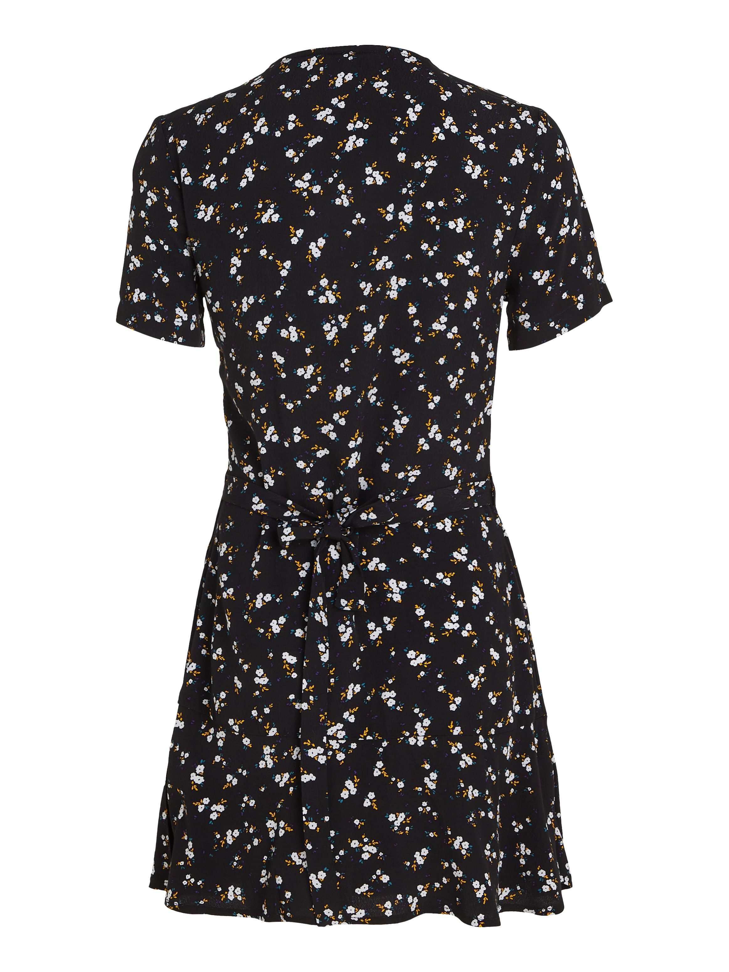 Tommy Jeans Wickelkleid »TJW FLORAL RUFFLE WRAP DRESS«, mit V-Ausschnitt