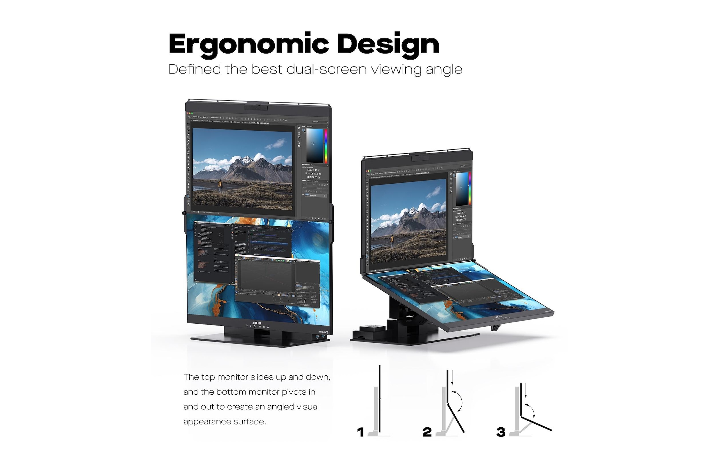 Mobile Pixels LCD-Monitor »Geminos T«, 60,72 cm/24 Zoll, 1920 x 1080 px, Full HD, 60 Hz