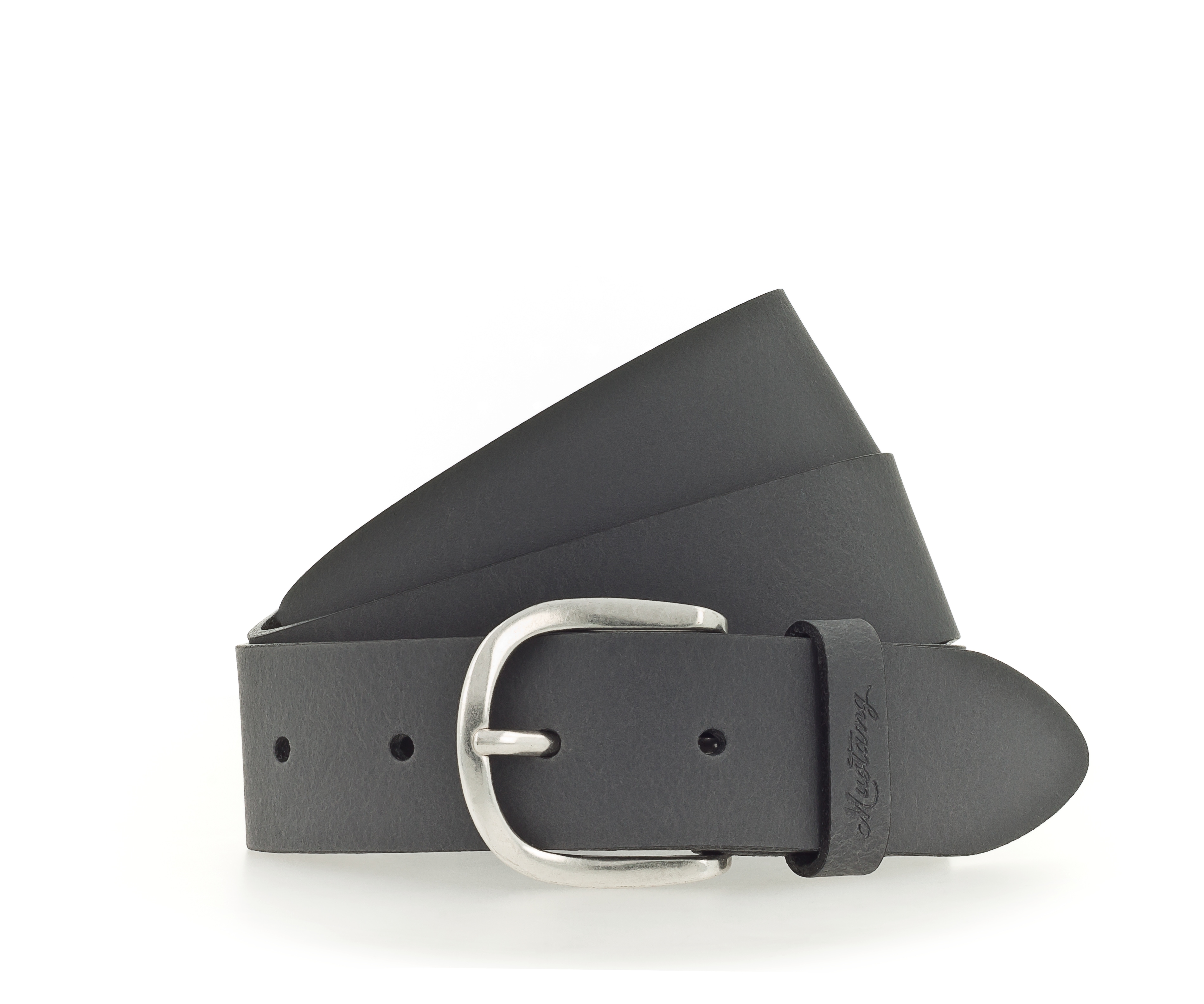 MUSTANG Ledergürtel Mit geprägtem MUSTANG-Logo auf der Schlaufe, 3,5 cm