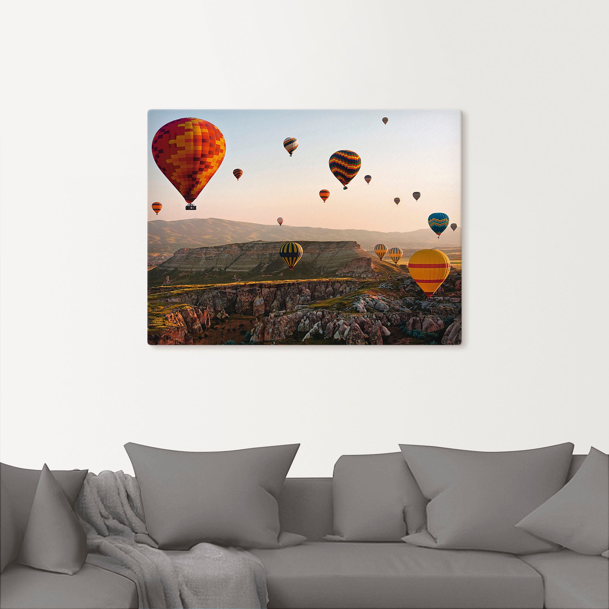 Artland Wandbild »Kappadokien Ballonfahrt«, Ballonfahren, (1 St.), als Leinwandbild, Poster in verschied. Grössen
