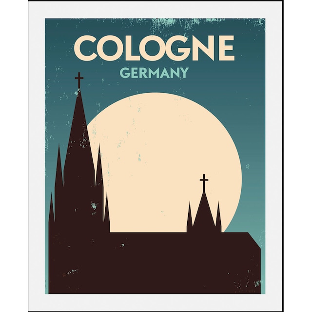 ❤ queence Bild »Cologne«, Stadt, (1 St.), gerahmt kaufen im Jelmoli-Online  Shop