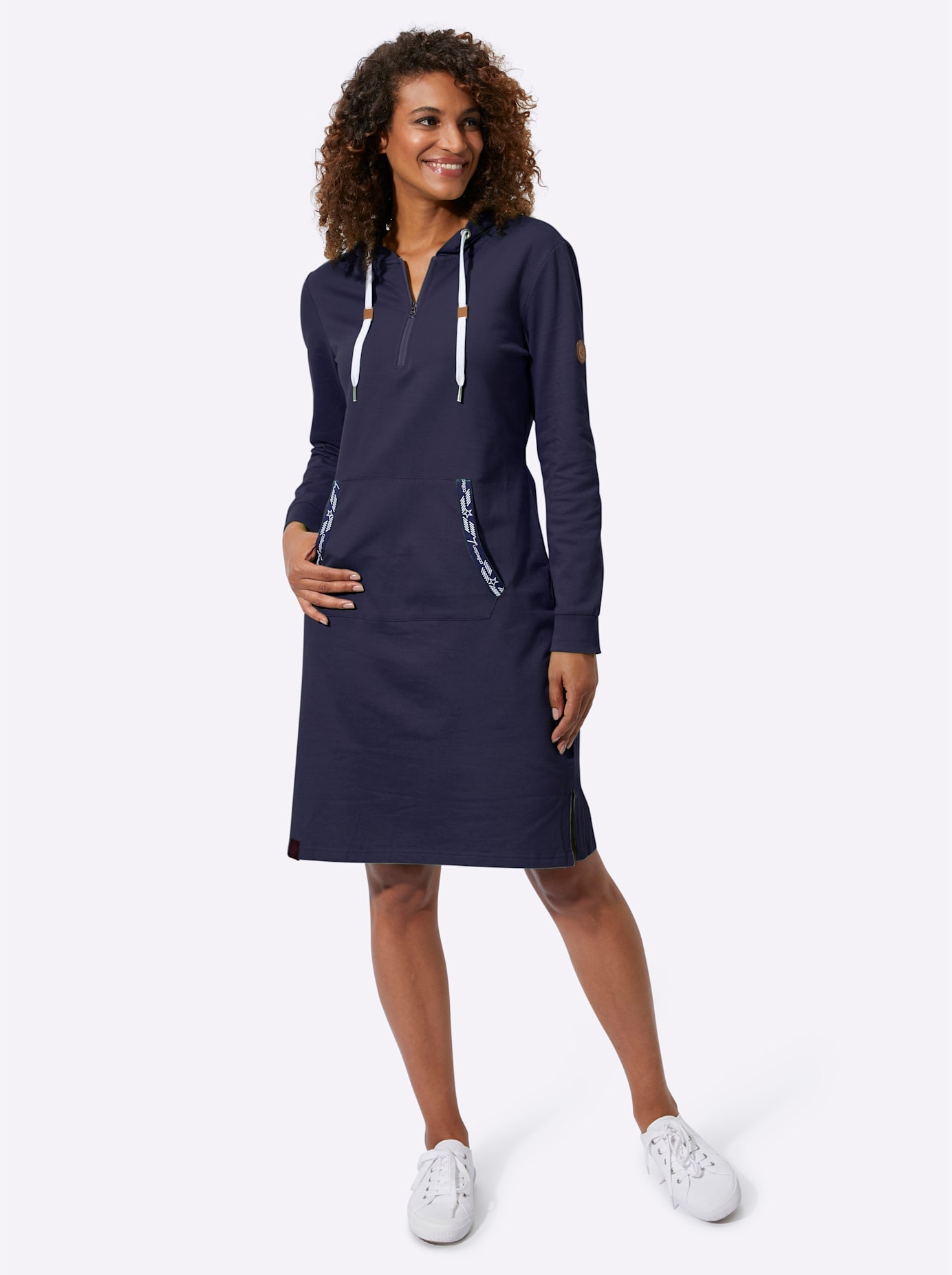 Casual Looks Sweatkleid »Sweatkleid« aufgesetzte Taschen
