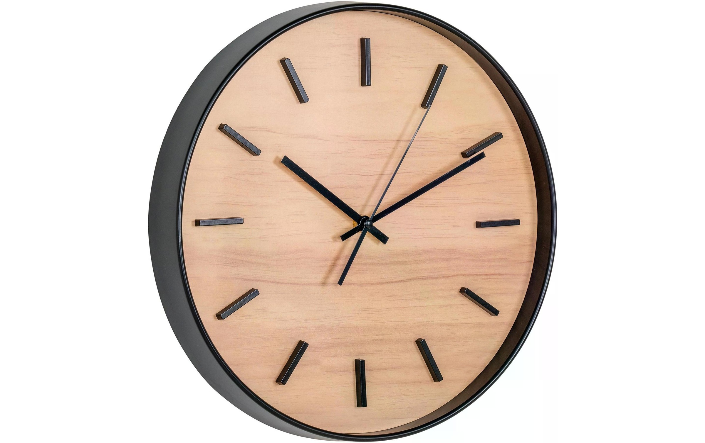 House Nordic Wanduhr »Camden ø 35 cm, Braun/Schwarz«