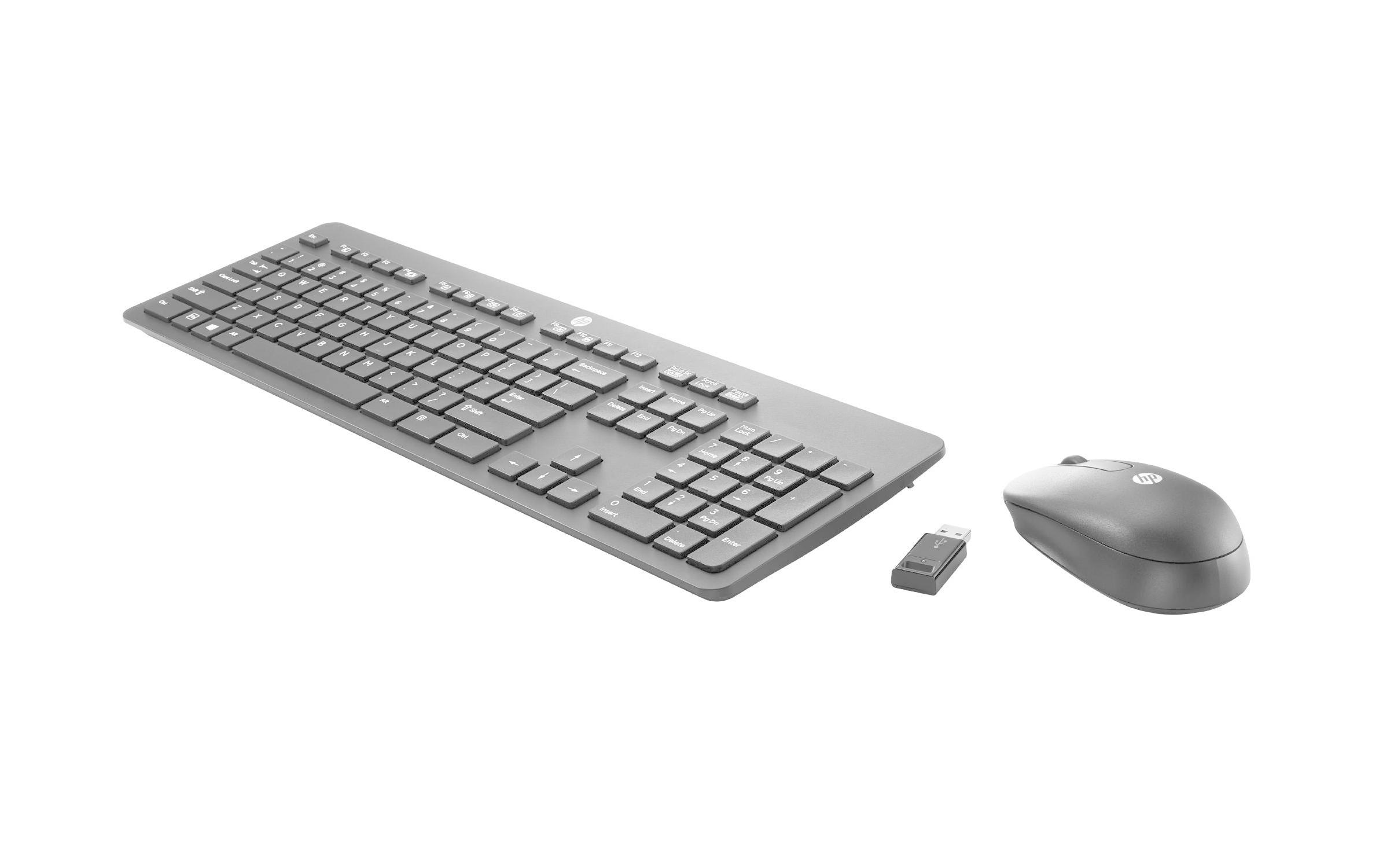 HP Tastatur »Set Slim Wireless Keyboard and Mouse«, (Ziffernblock)