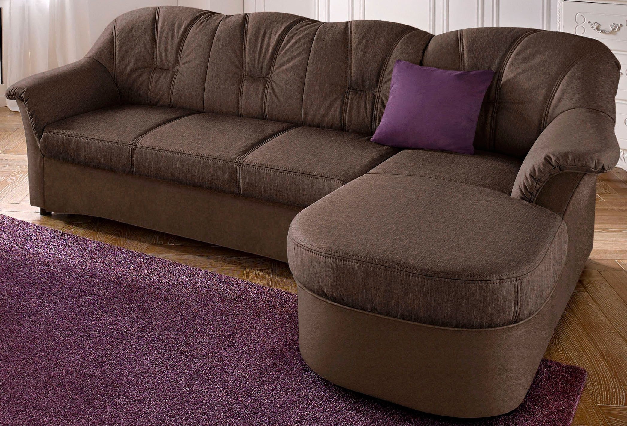 Ecksofa »Flores Schlafsofa, B/T/H: 233/142/86 cm, L-Form«, wahlweise mit Bettfunktion,...