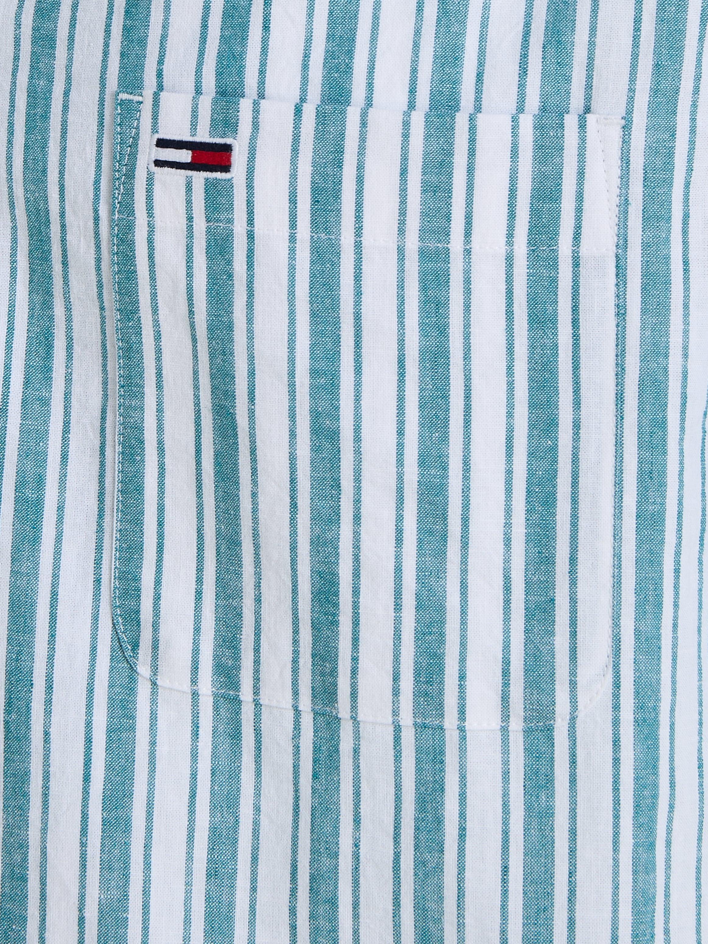 Tommy Jeans Kurzarmhemd »TJM STRIPE LINEN SS SHIRT EXT«