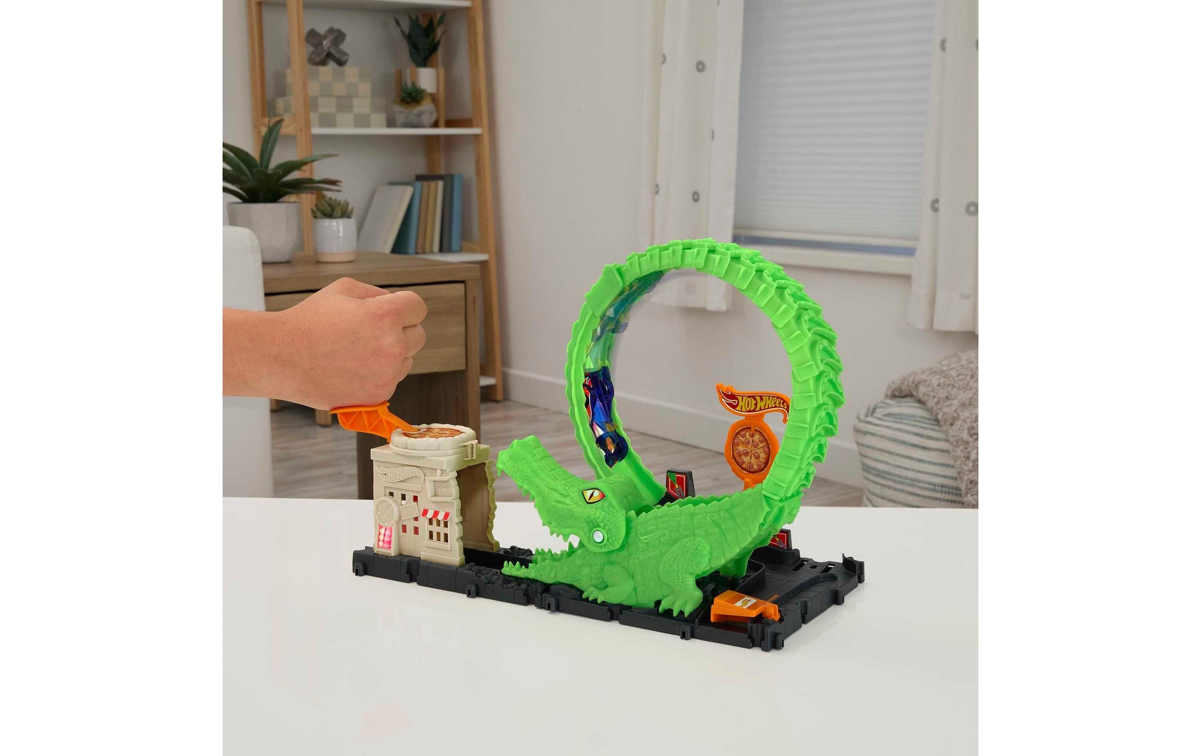 Hot Wheels Spielzeug-Auto »City Aligatorangriff Looping«