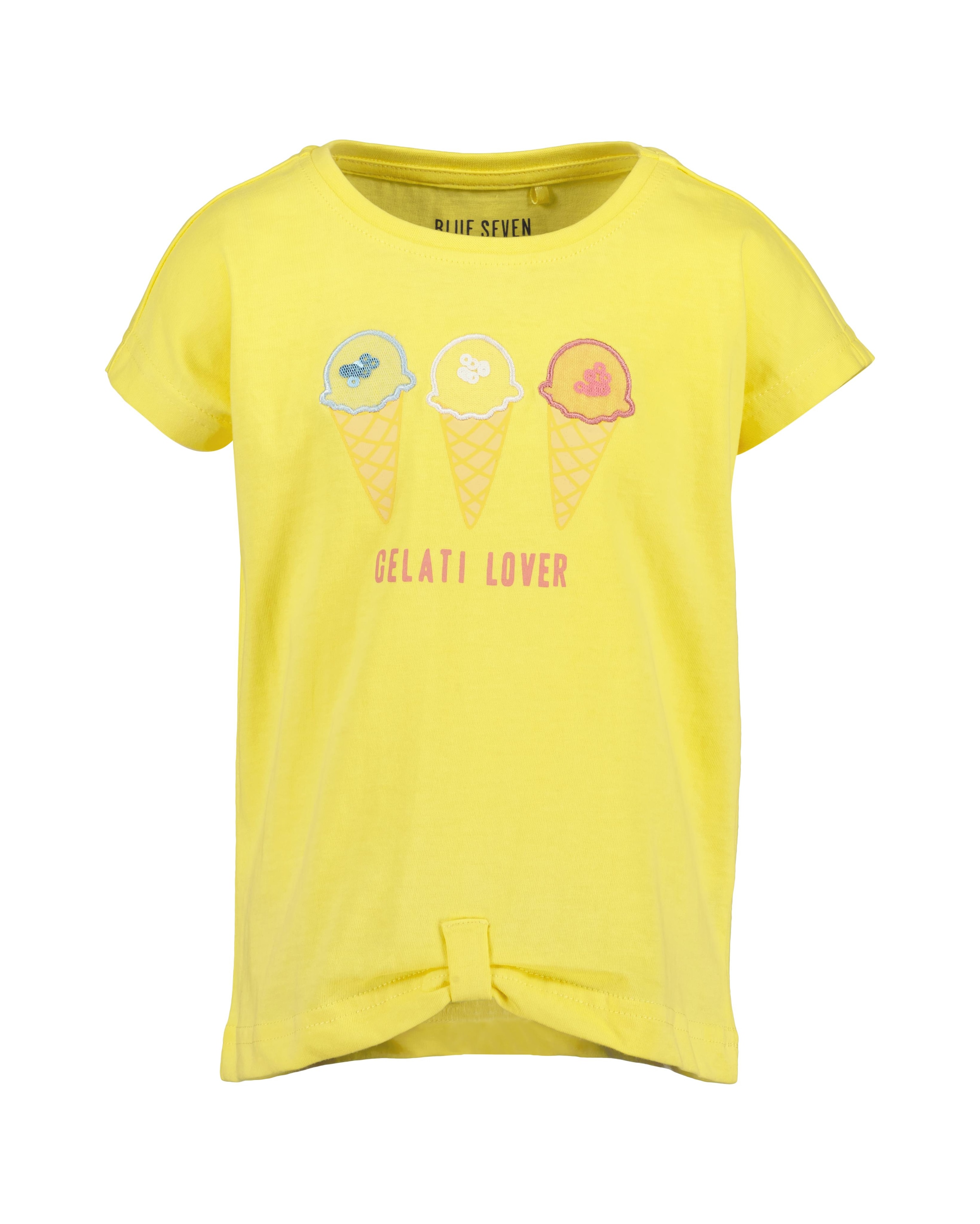 Blue Seven T-Shirt, (Packung, 2 tlg.), hochwertige Motive mit Pailletten, Stickereien und Tüll-Applikationen