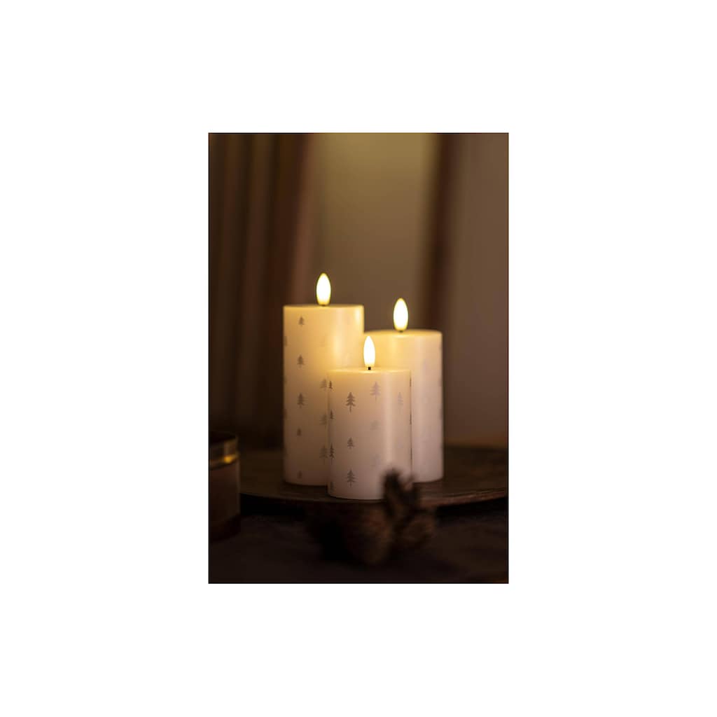 Sirius LED-Kerze »LED-Kerzen Sille Tannen, 3er Set«