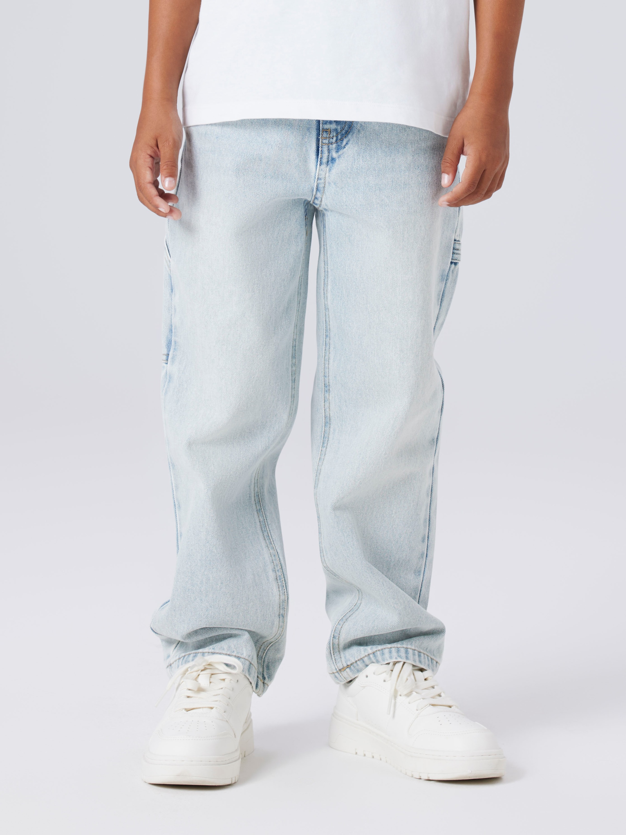 Name It 5-Pocket-Jeans "NKMRYAN für Jungen mit geradem Bein und 5-Pocket-Style" unifarben, casual, straight fit, Baumwolle, Denim