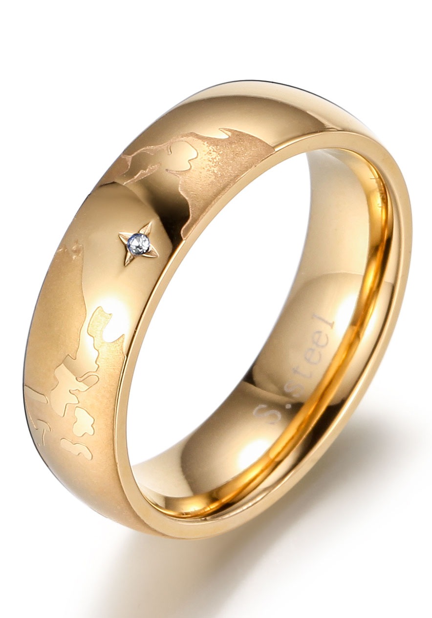 Firetti Partnerring "Schmuck Geschenk "LIEBE" Earth" mit oder ohne Zirkonia (synth.)