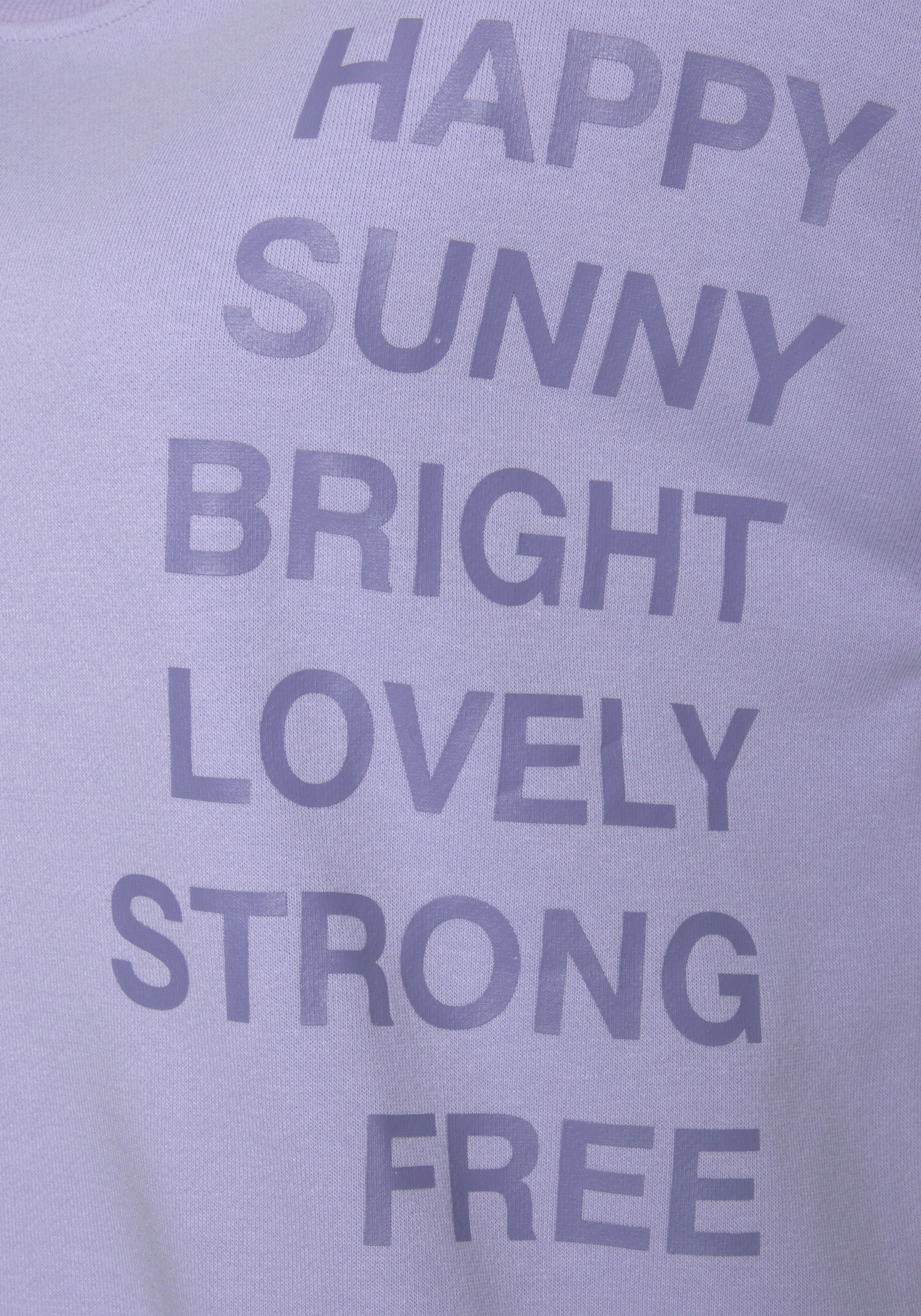 Buffalo Sweatshirt, mit Statement Druck, Loungeanzug