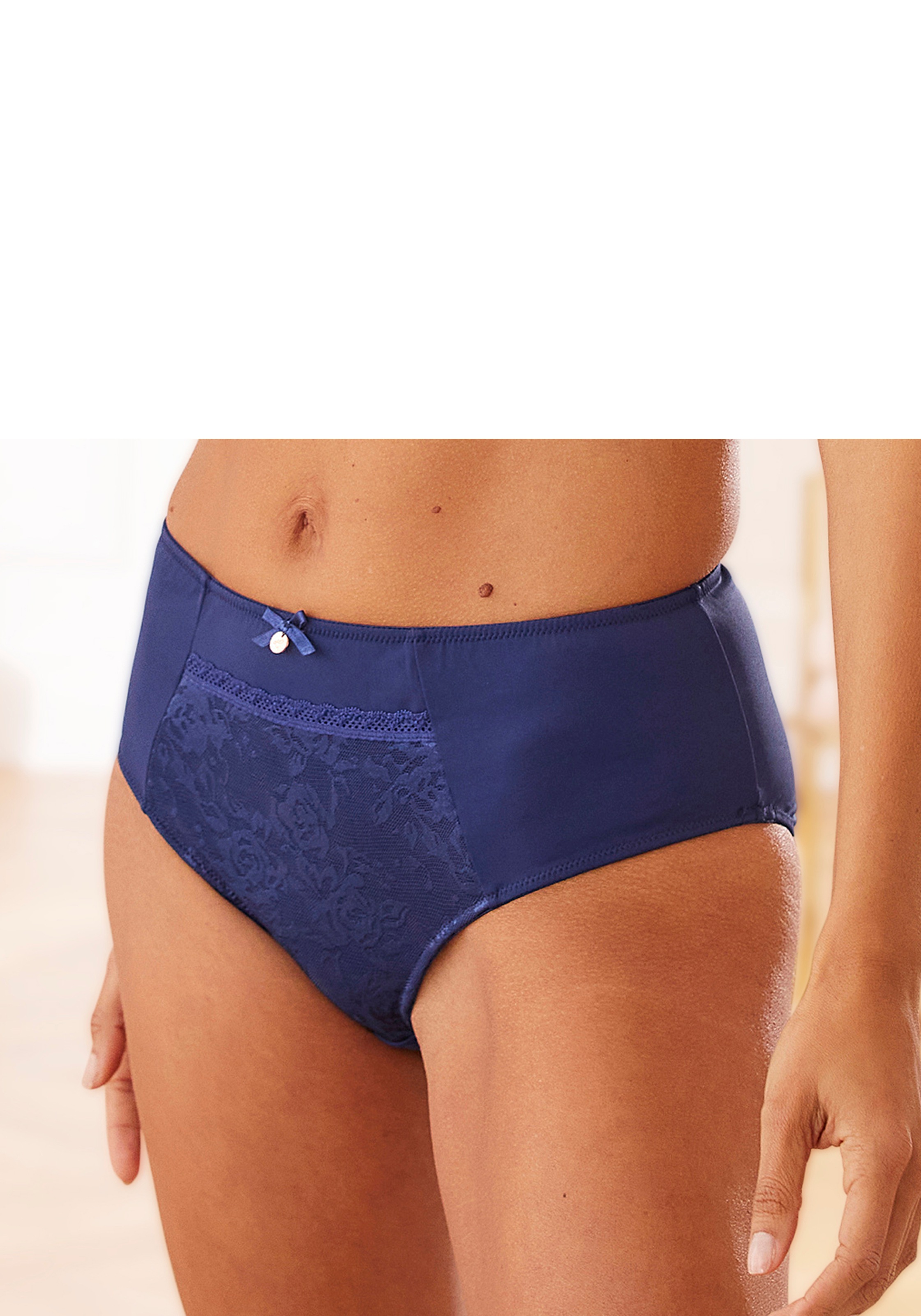 Nuance High-Waist-Slip, mit floralem Spitzeneinsatz kaufen
